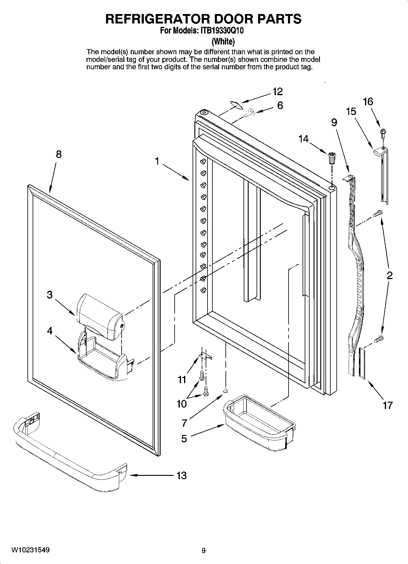05 - REFRIGERATOR DOOR PARTS