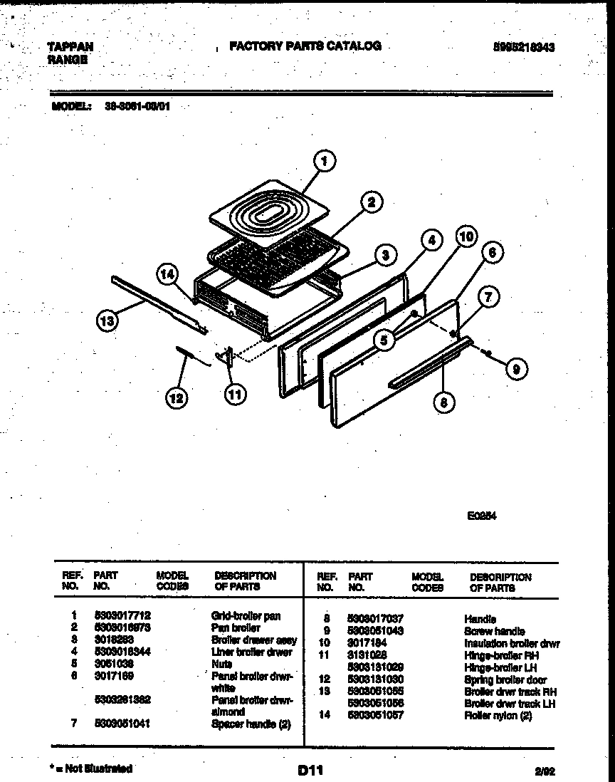 06 - BROILER DRAWER PARTS