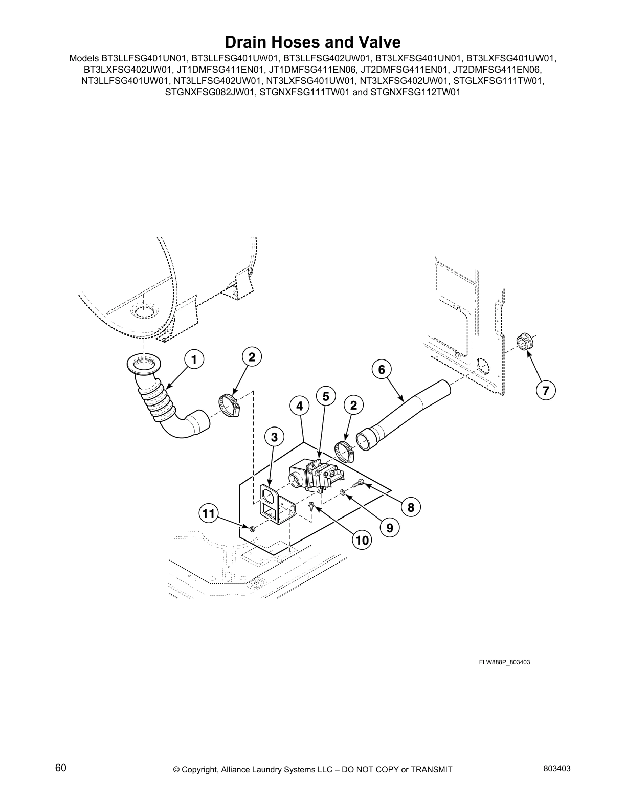 Drain Hoses and Valve