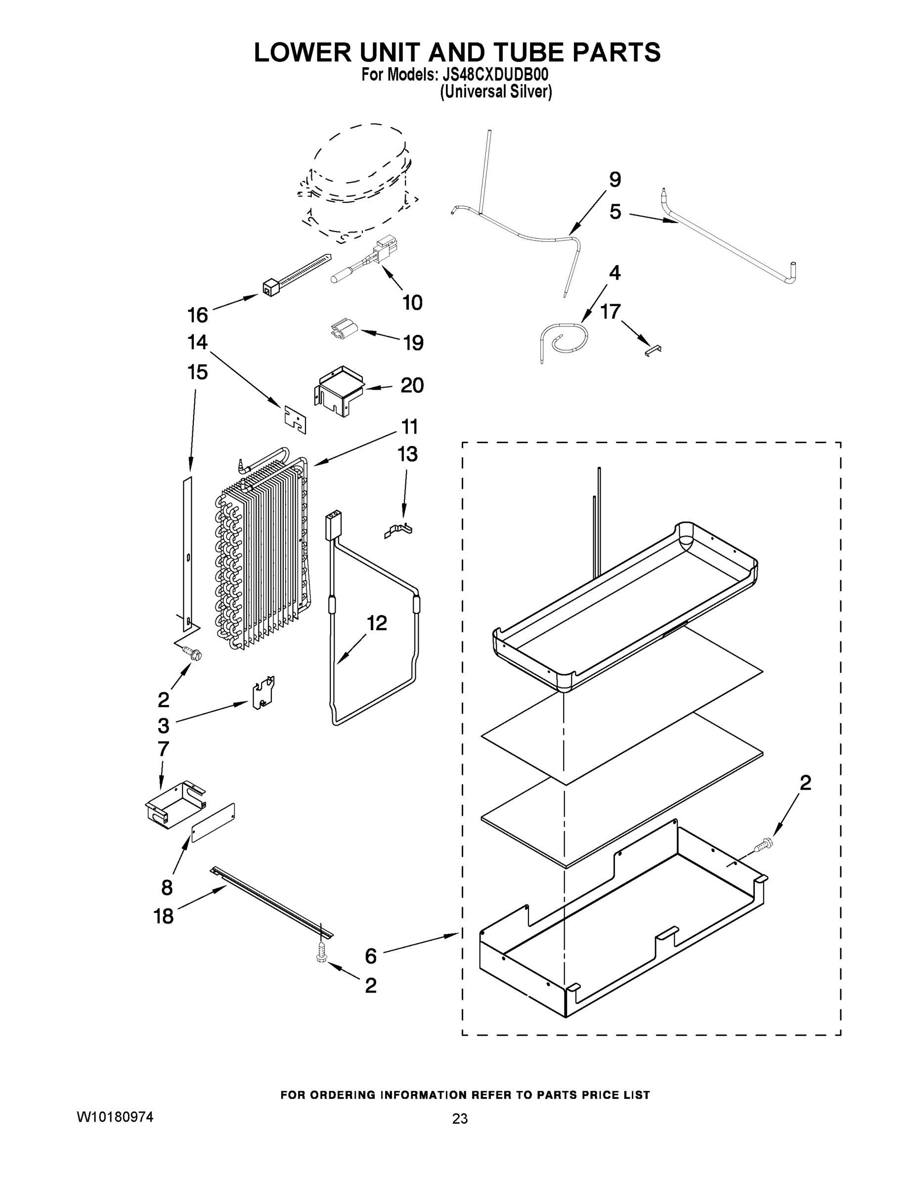 14 - LOWER UNIT AND TUBE PARTS