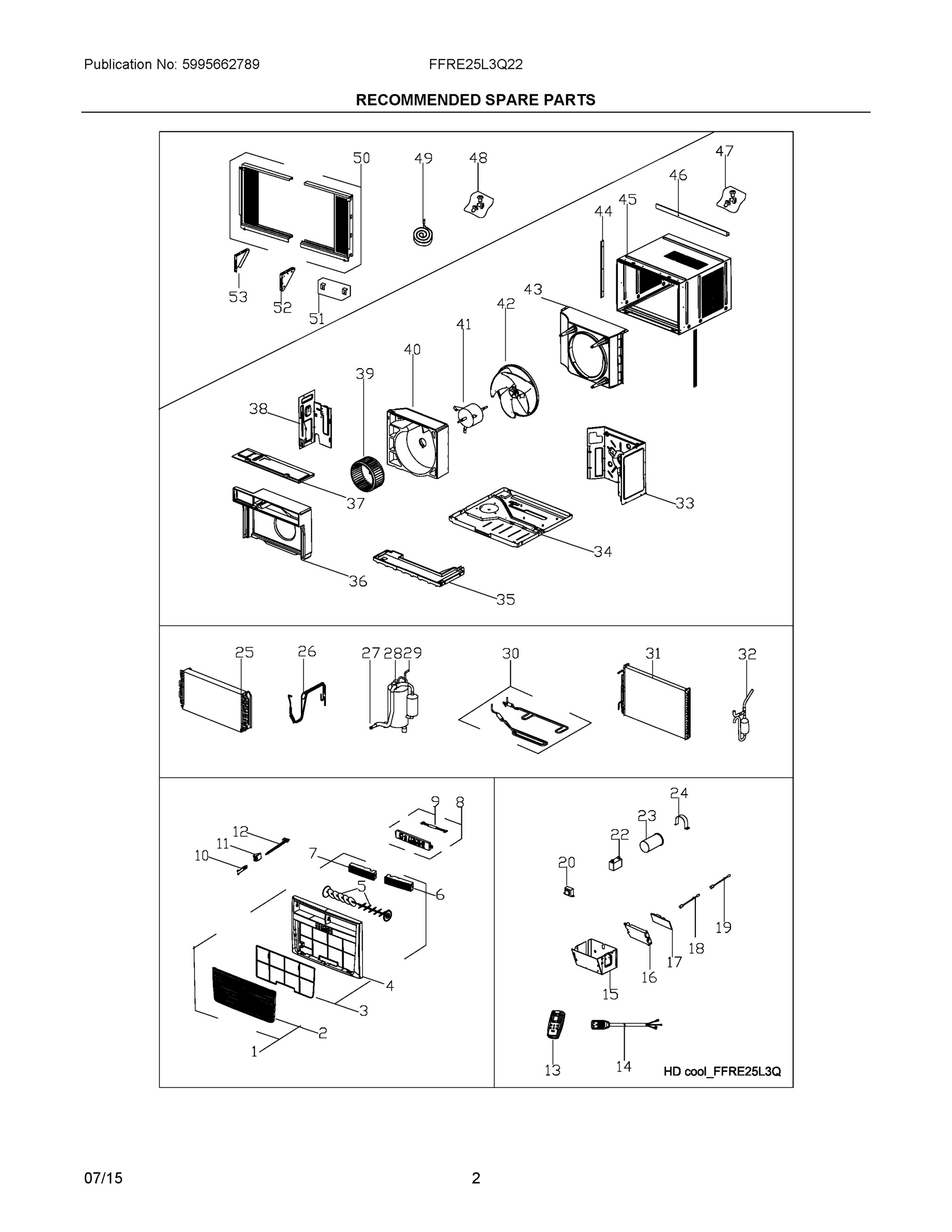 02 - RECOMMENDED SPARE PARTS