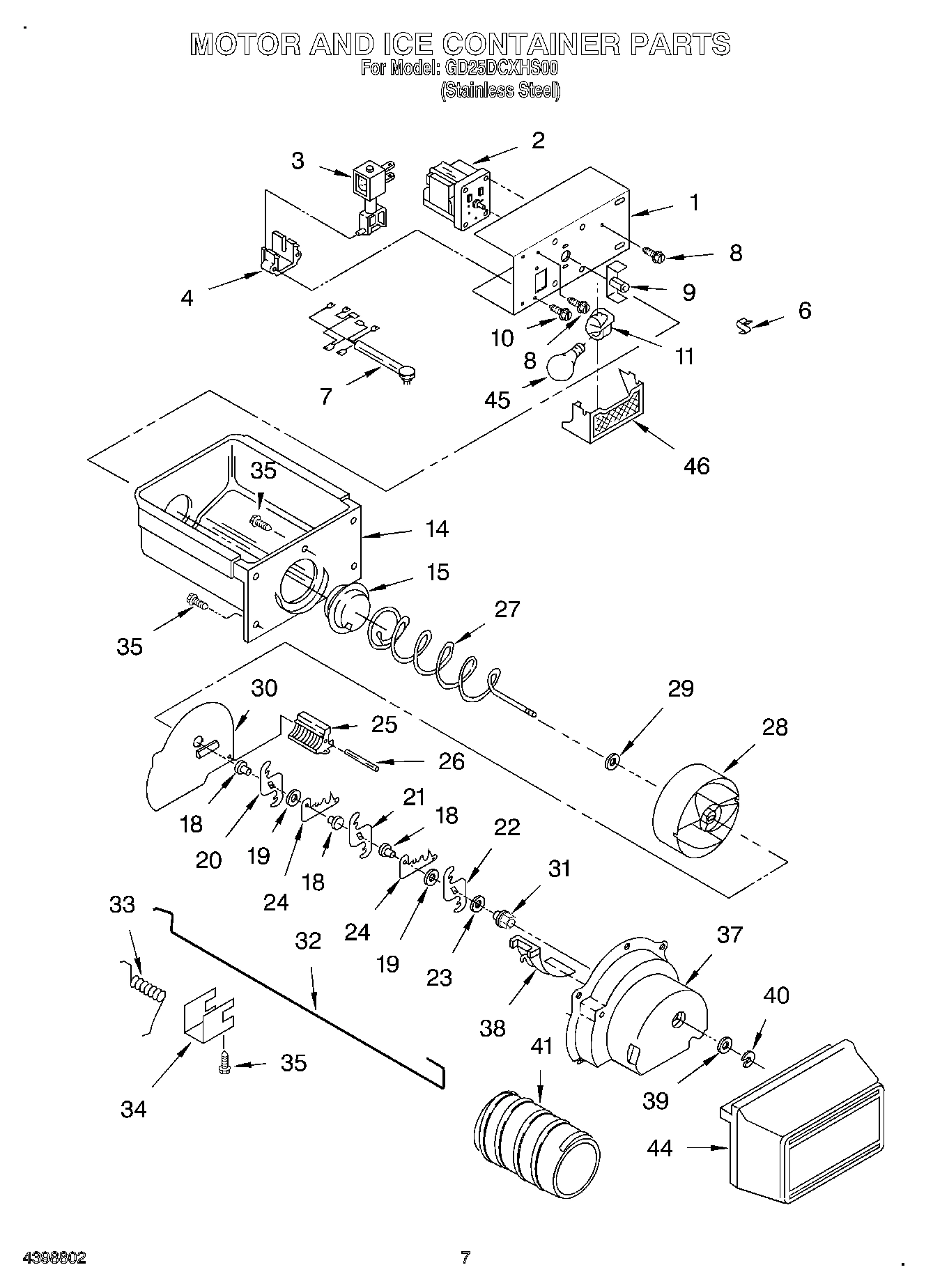 06 - MOTOR AND ICE CONTAINER