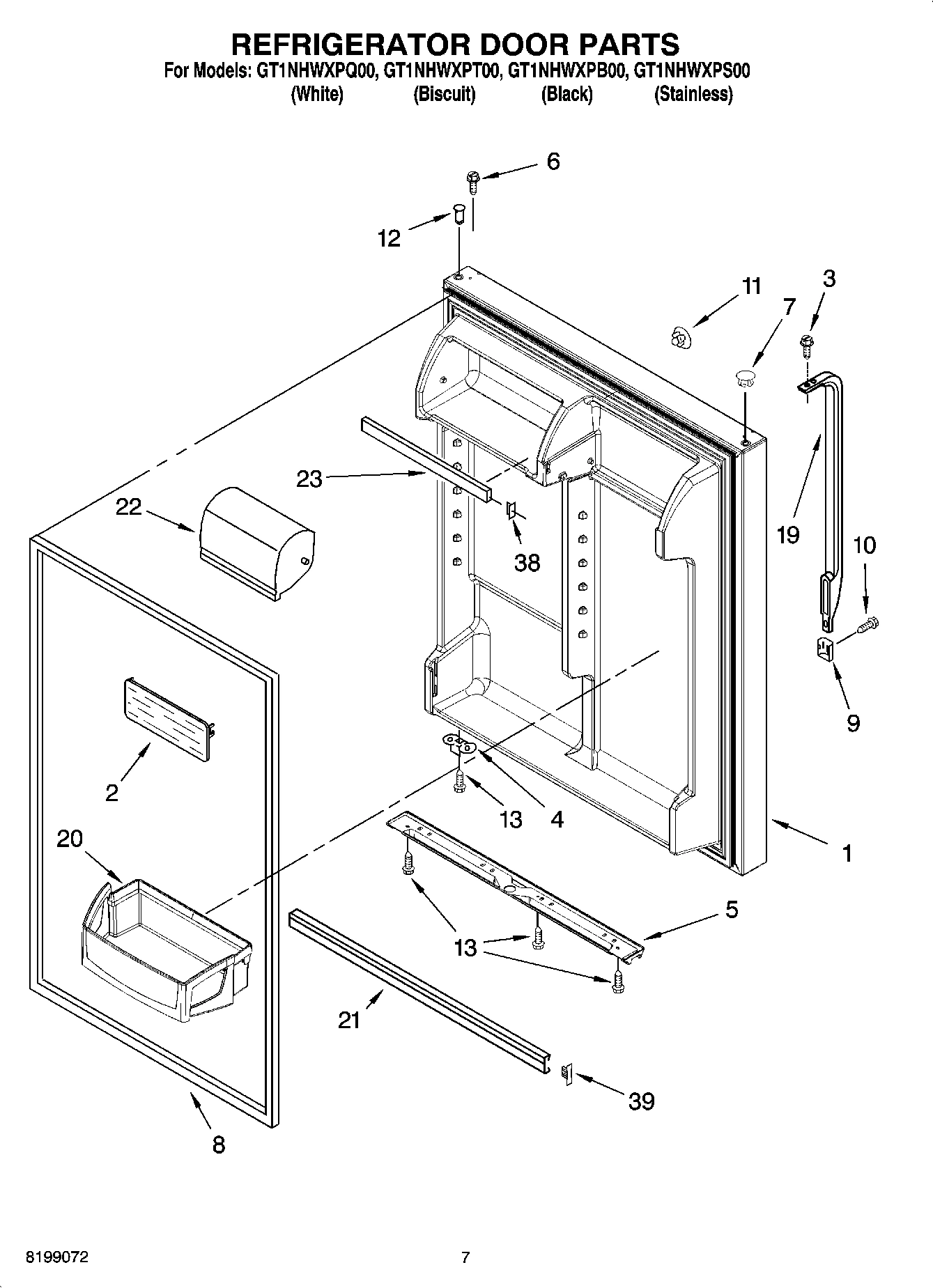 04 - REFRIGERATOR DOOR PARTS