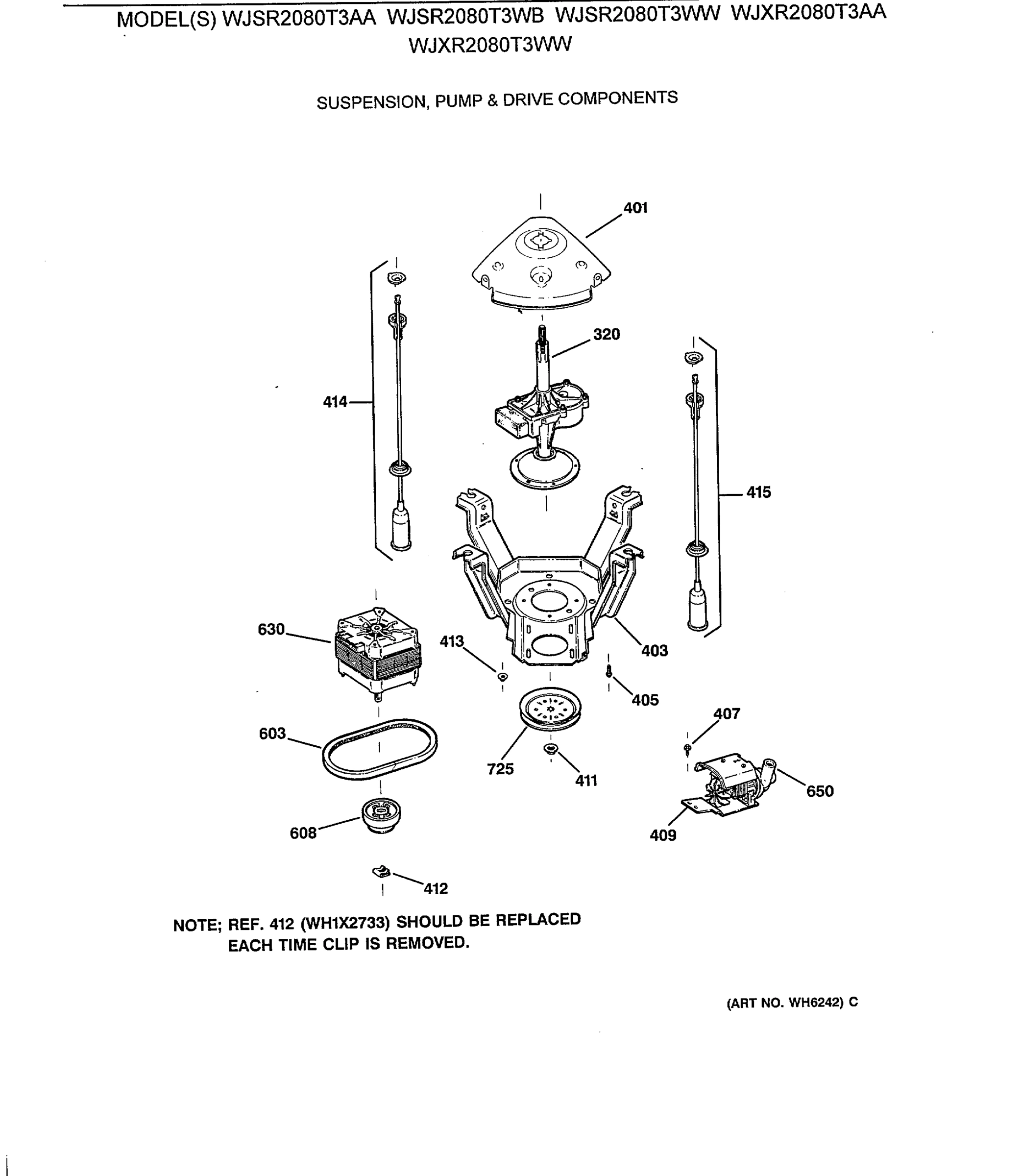 SUSPENSION, PUMP & DRIVE COMPONENTS