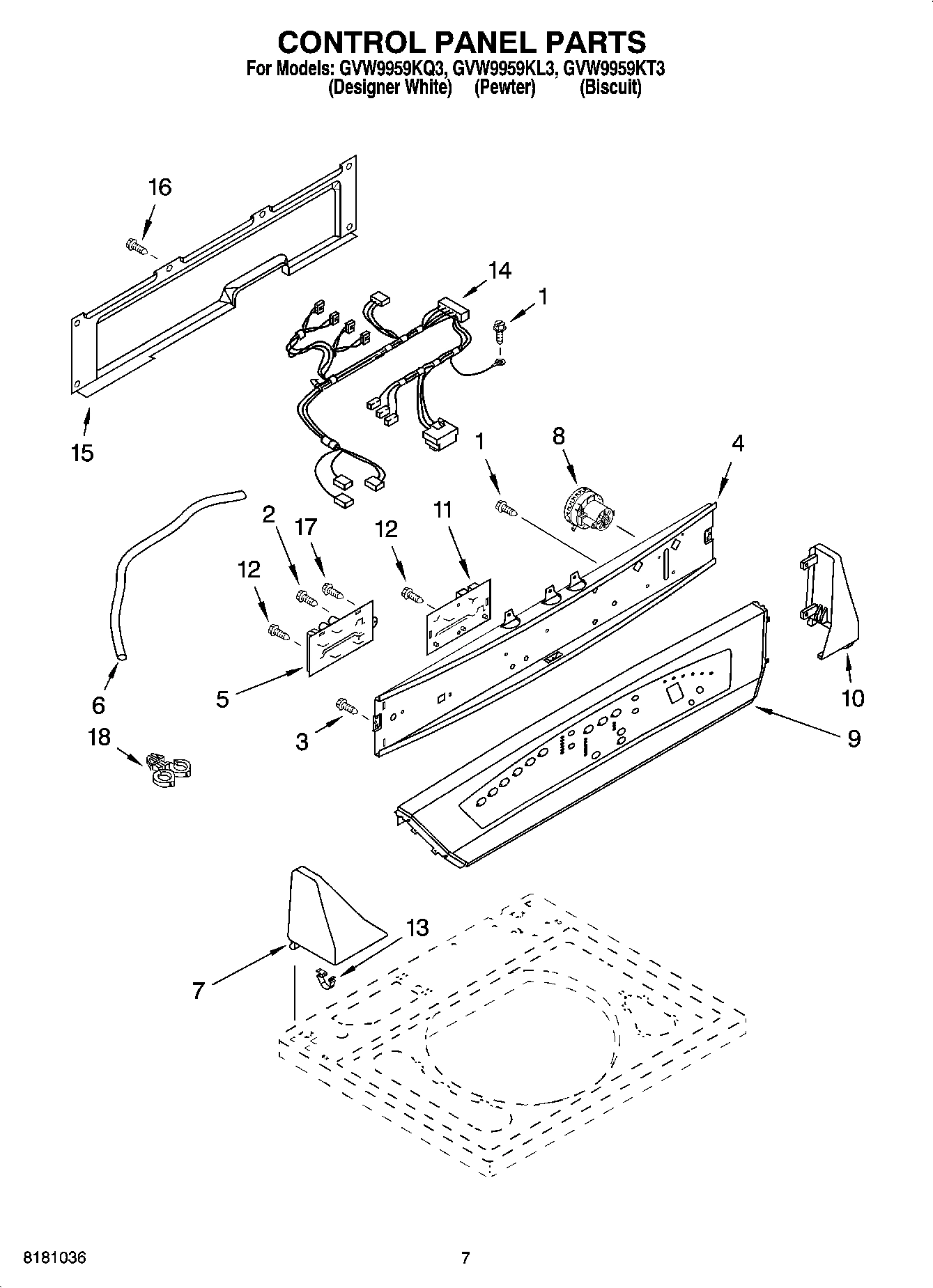 04 - CONTROL PANEL PARTS