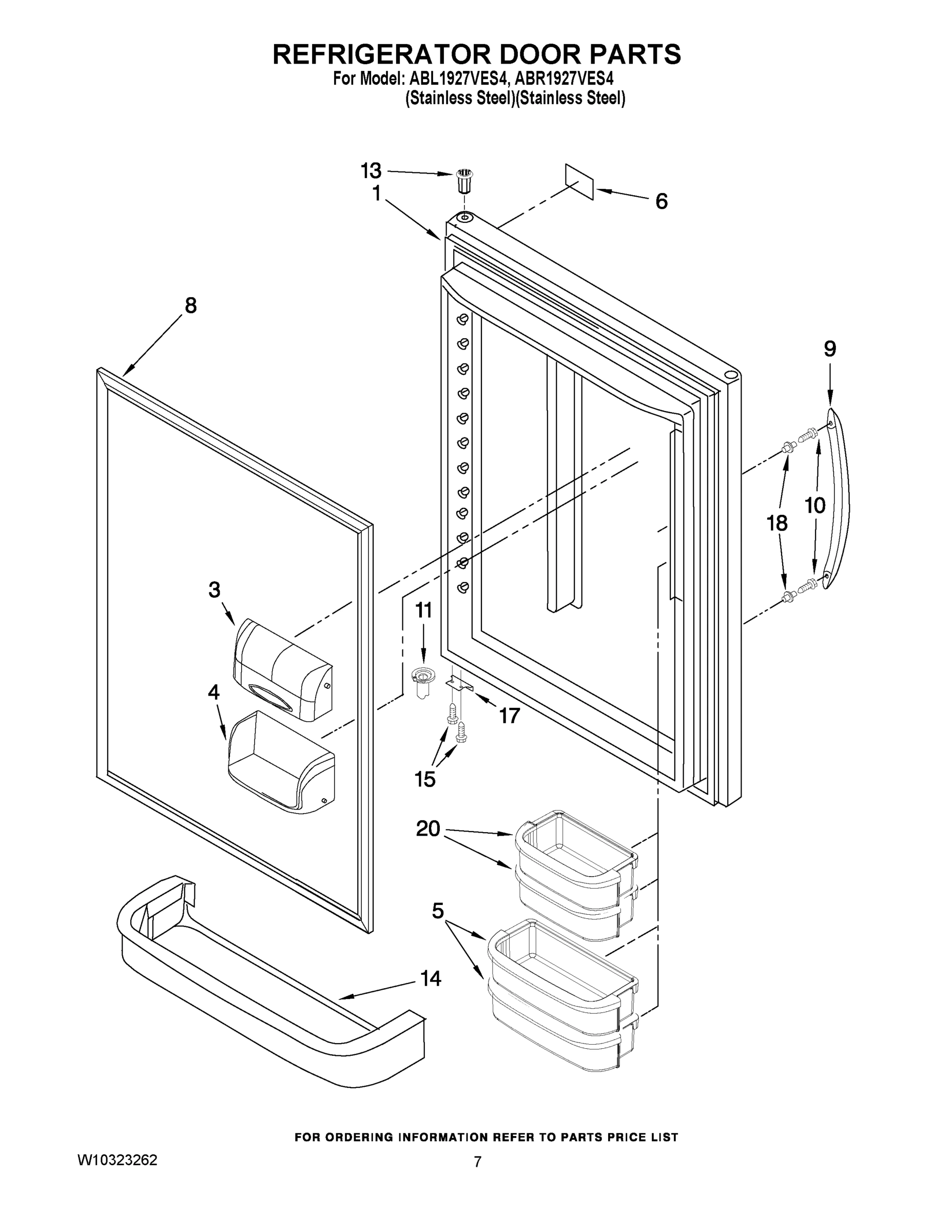 04 - REFRIGERATOR DOOR PARTS