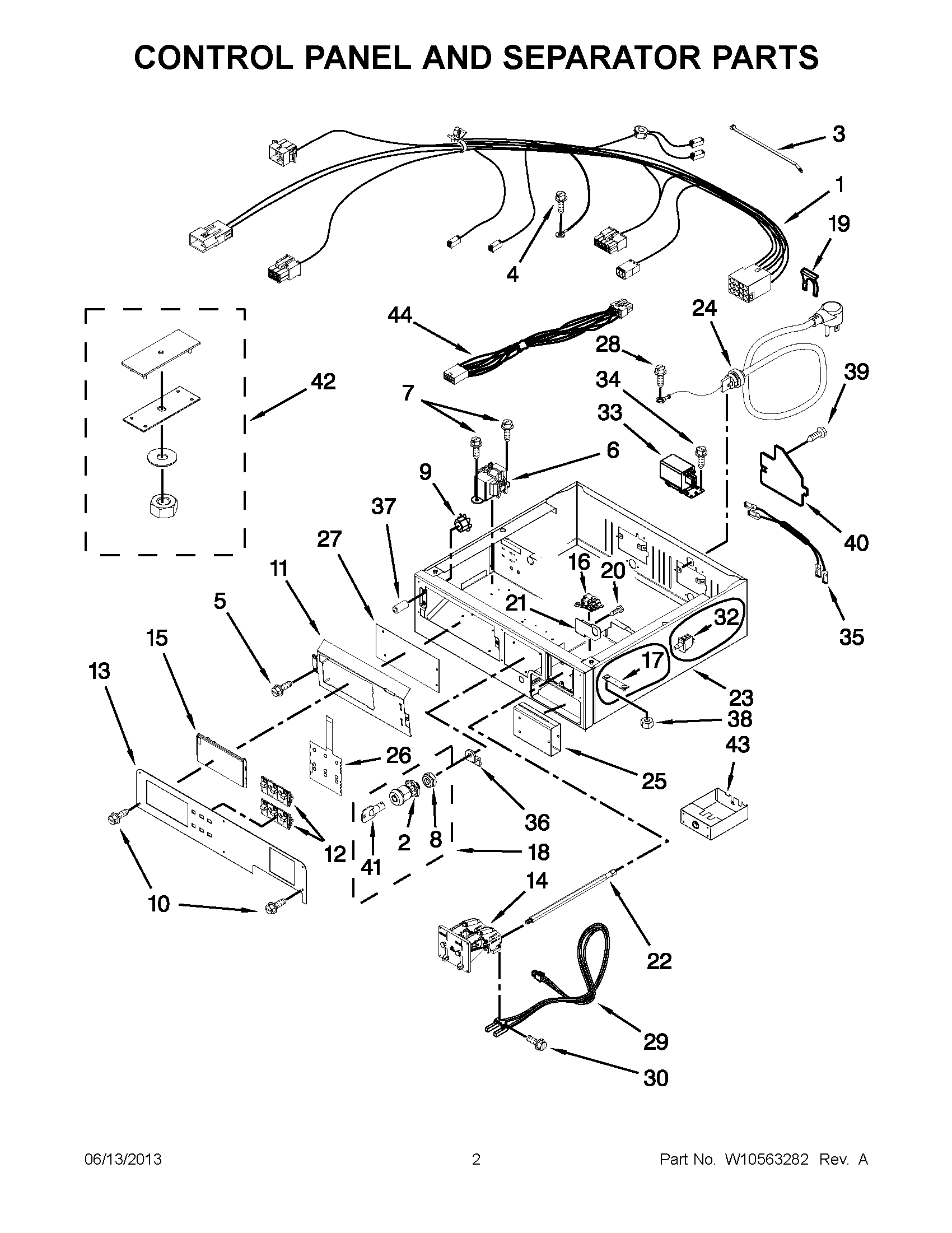 01 - CONTROL PANEL AND SEPARATOR PARTS
