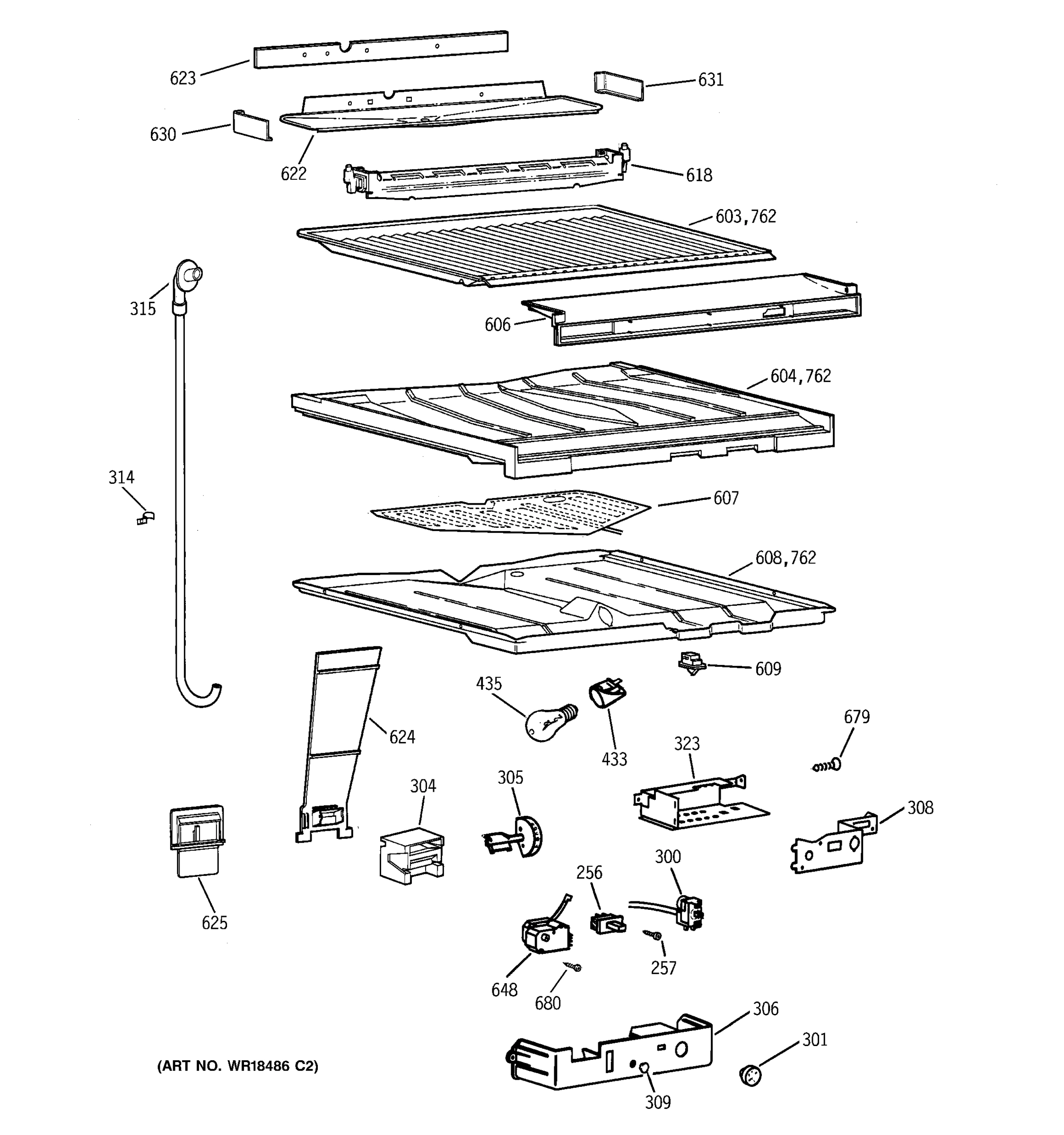 COMPARTMENT SEPARATOR PARTS