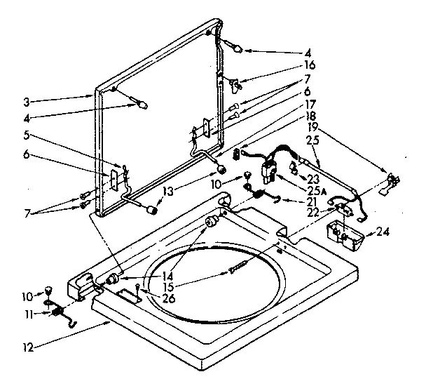 WASHER TOP AND LID PARTS