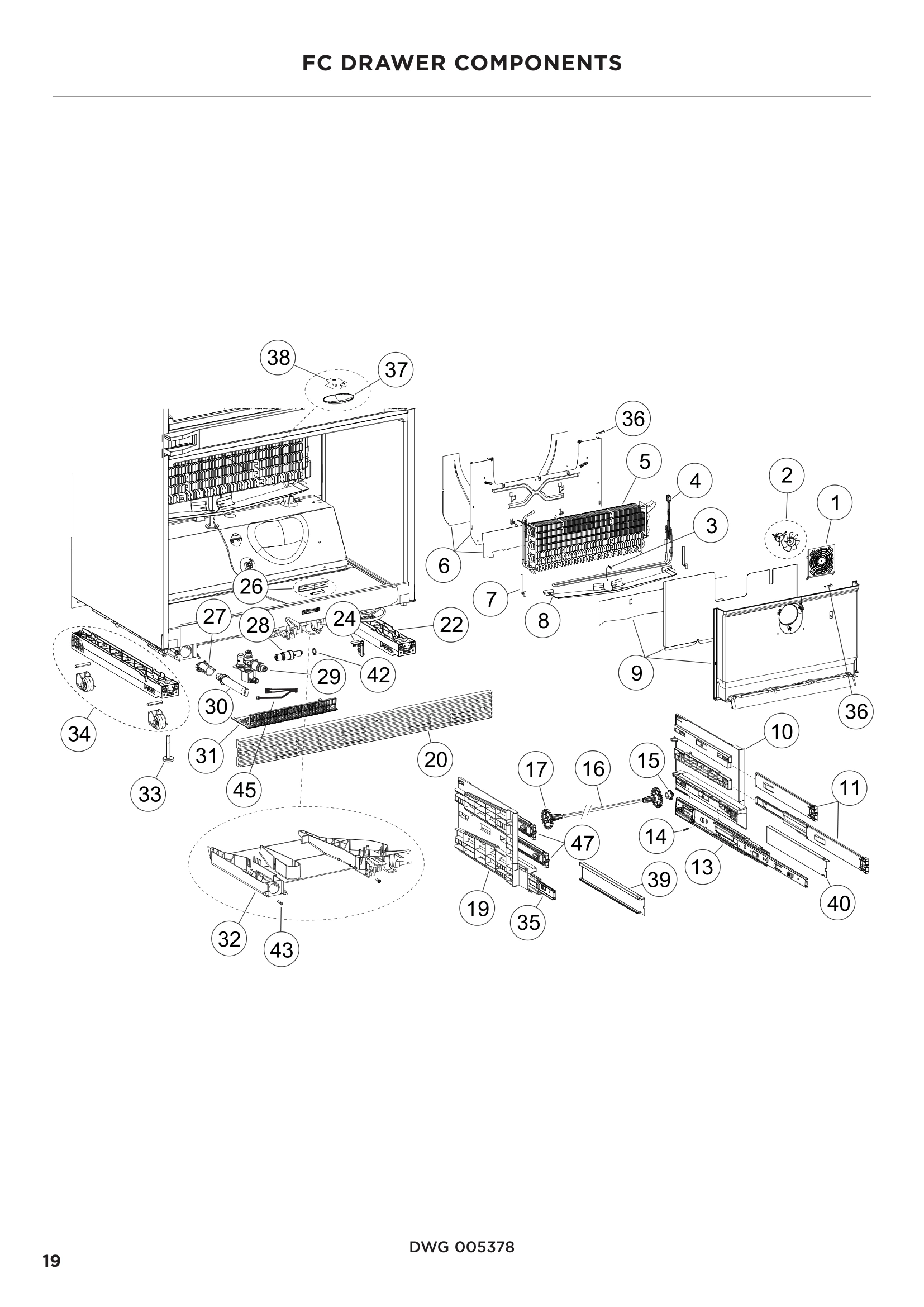 FC DRAWER COMPONENTS