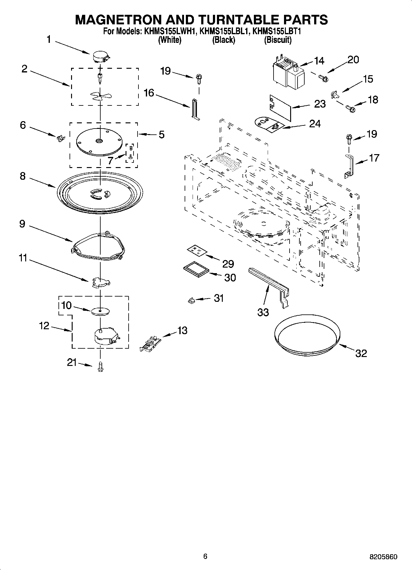 05 - MAGNETRON AND TURNTABLE PARTS