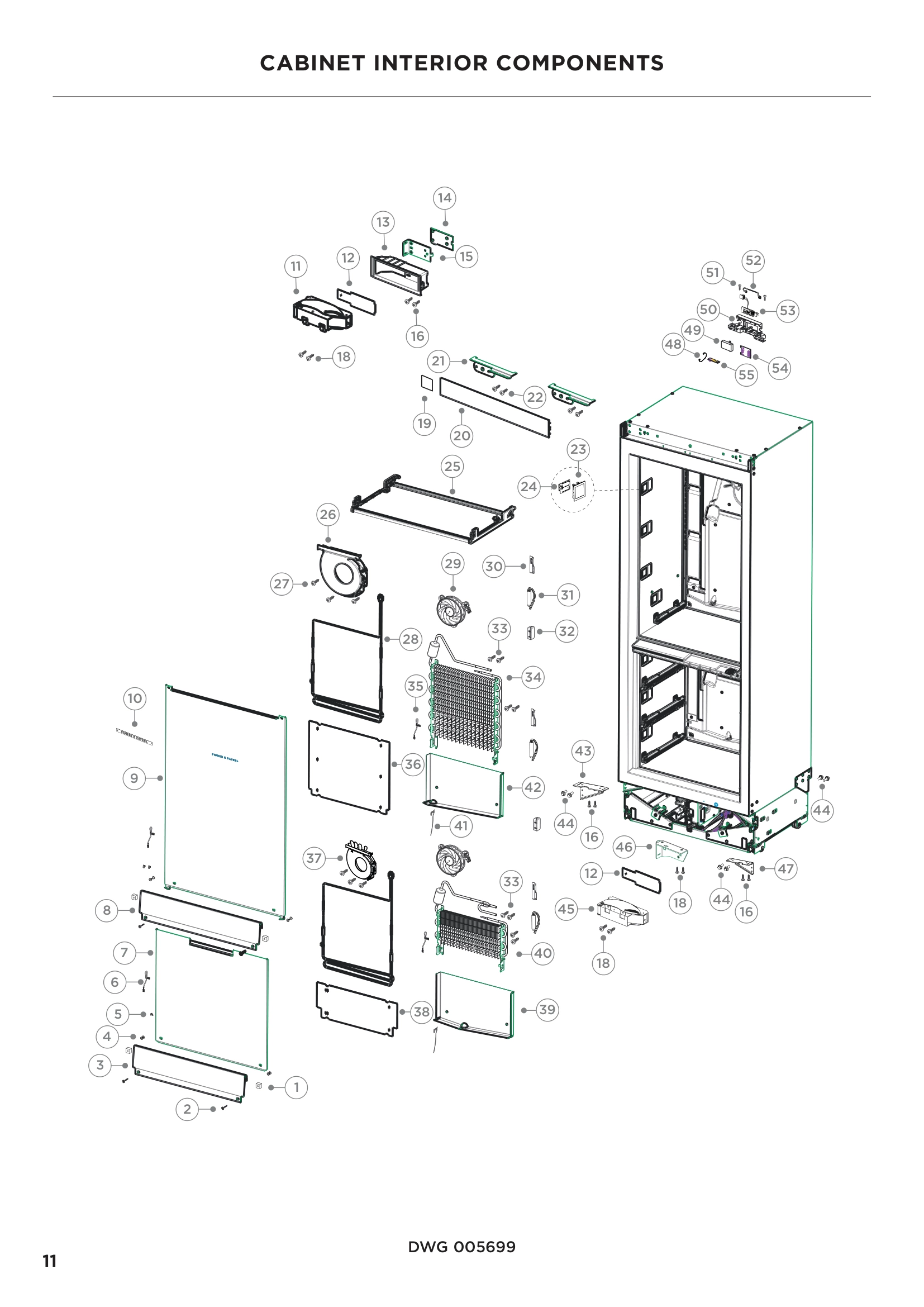 CABINET INTERIOR COMPONENTS
