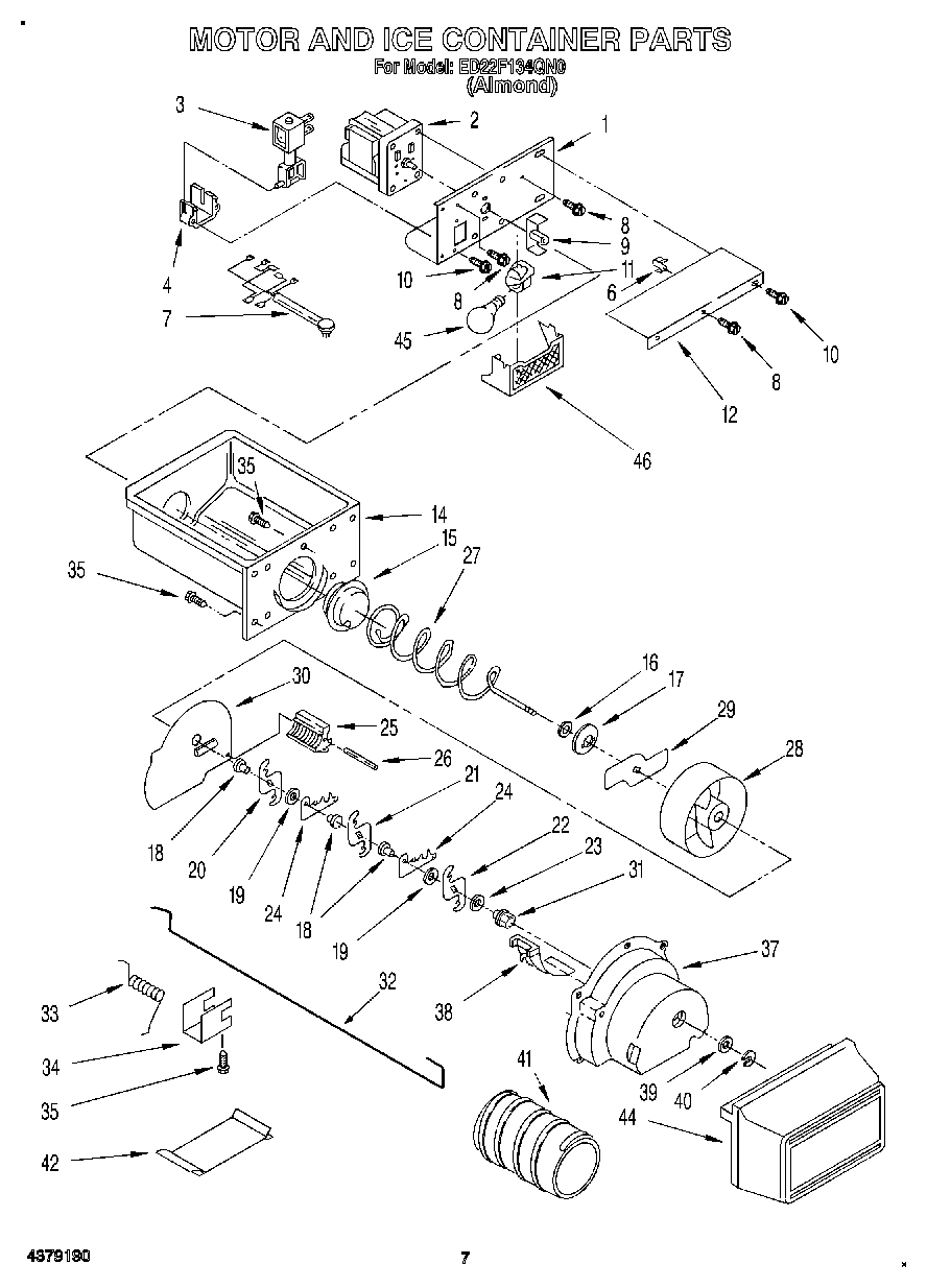 06 - MOTOR AND ICE CONTAINER