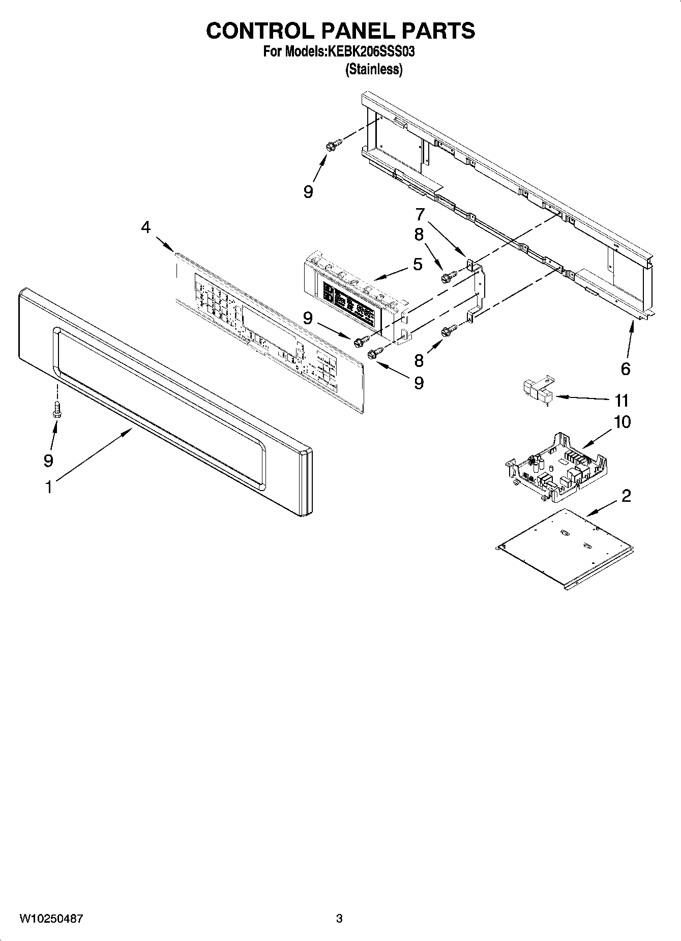 02 - CONTROL PANEL PARTS