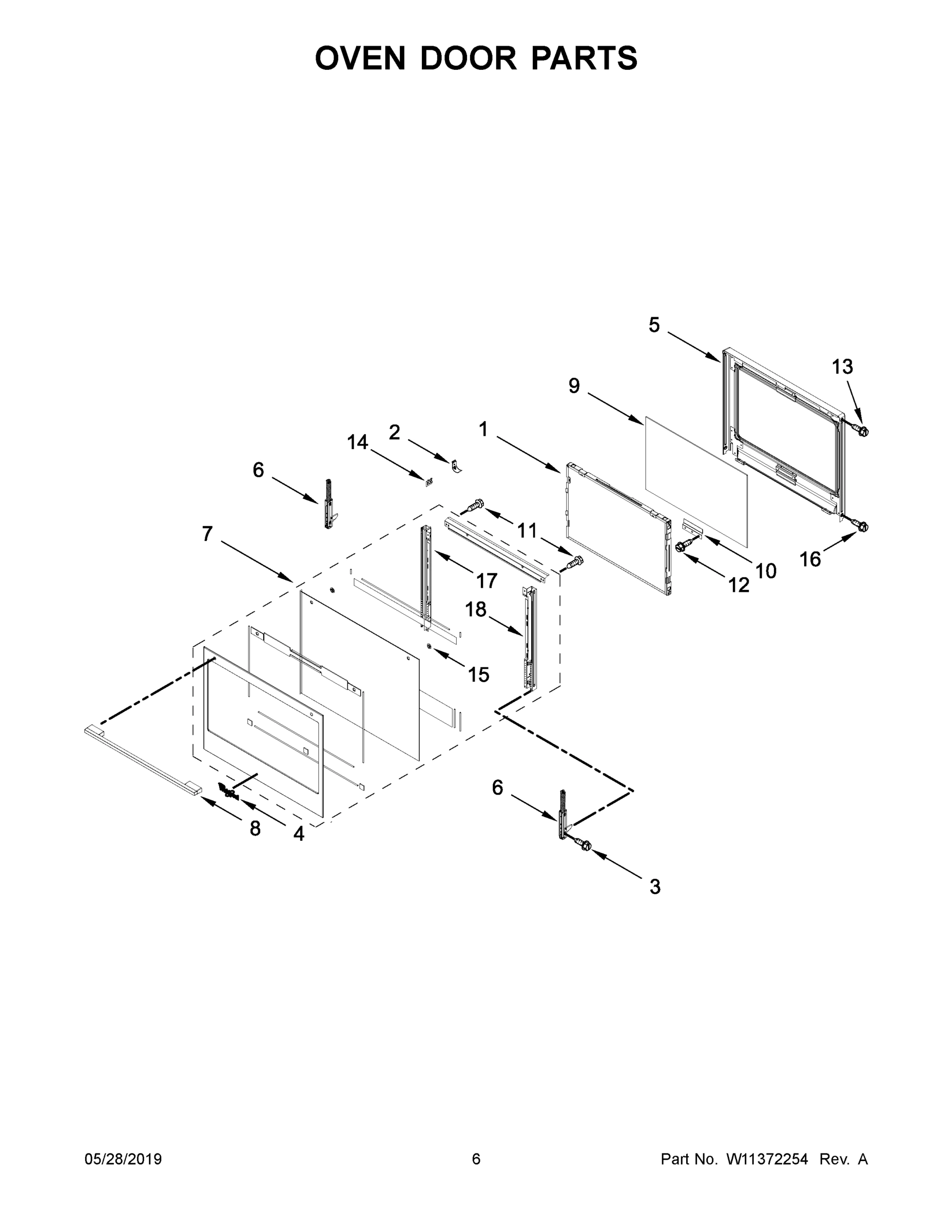 04 - OVEN DOOR PARTS