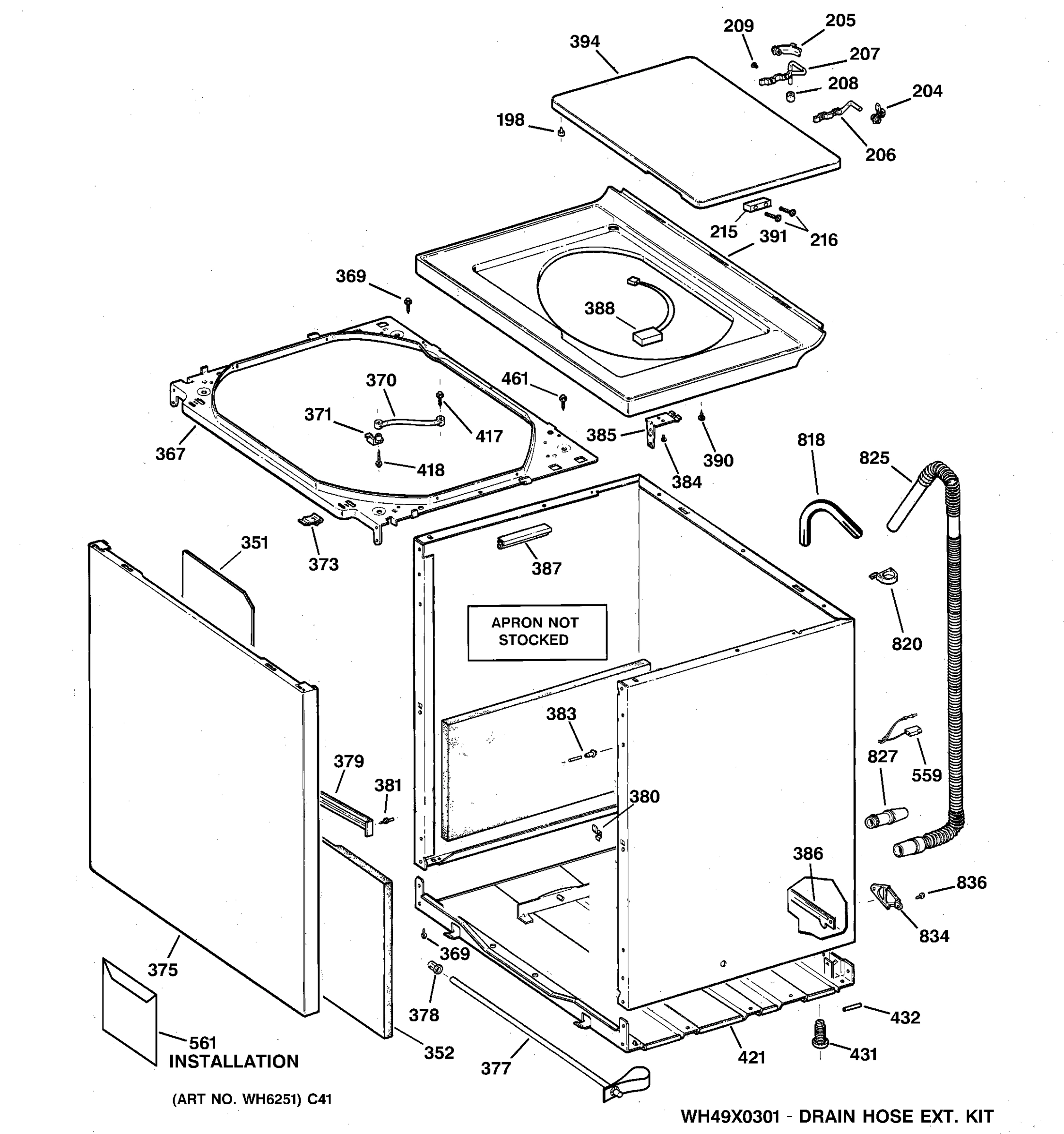 CABINET, COVER & FRONT PANEL