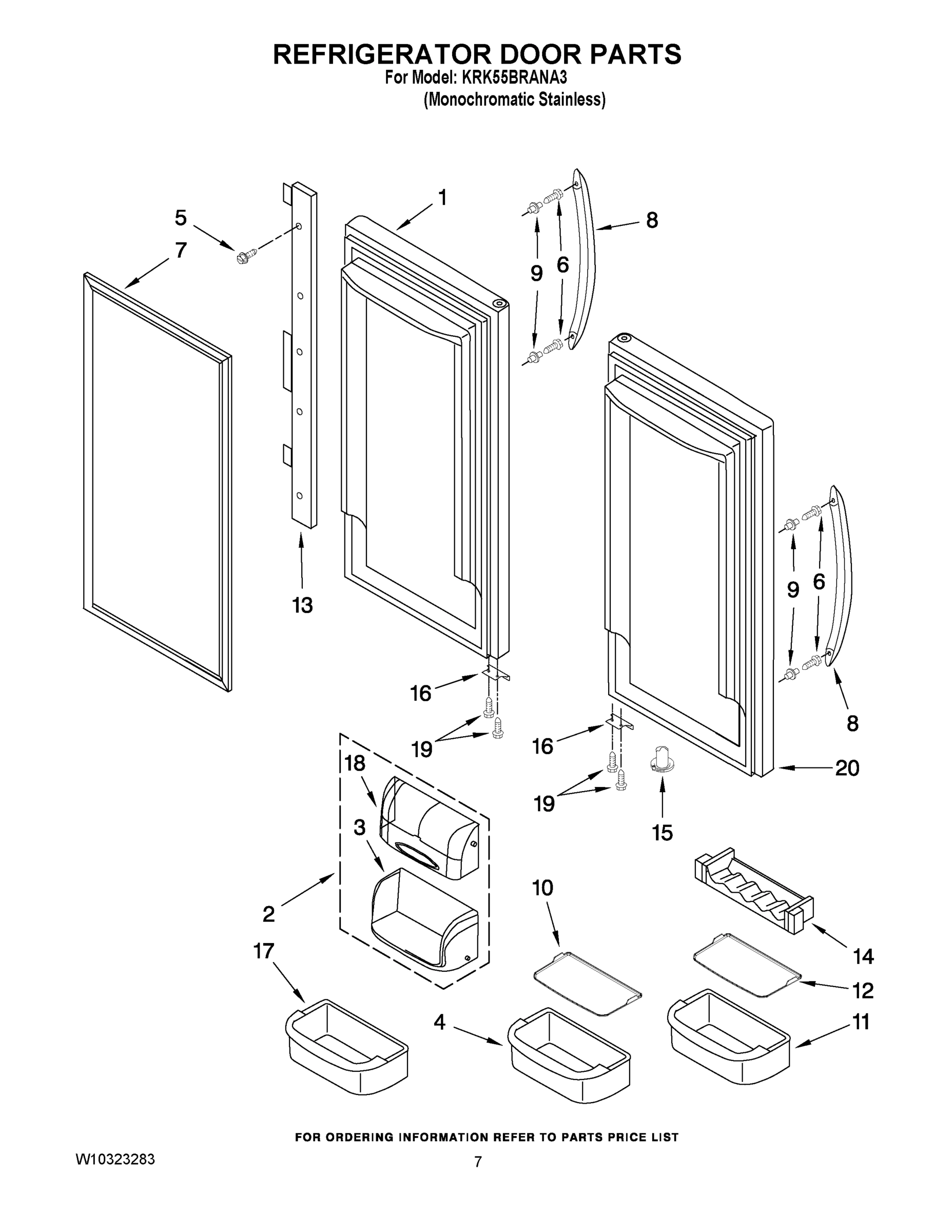 04 - REFRIGERATOR DOOR PARTS