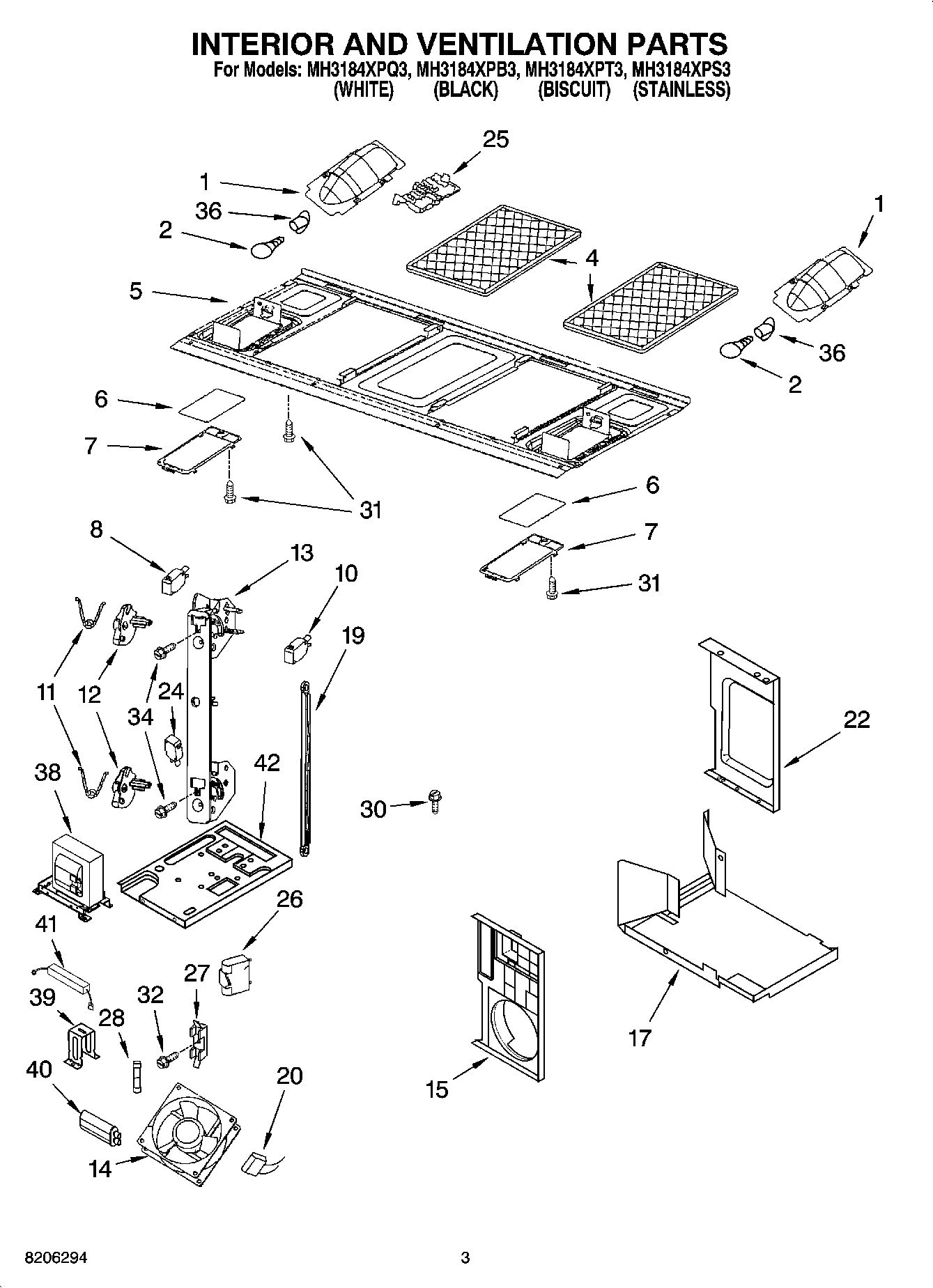 03 - INTERIOR AND VENTILATION PARTS