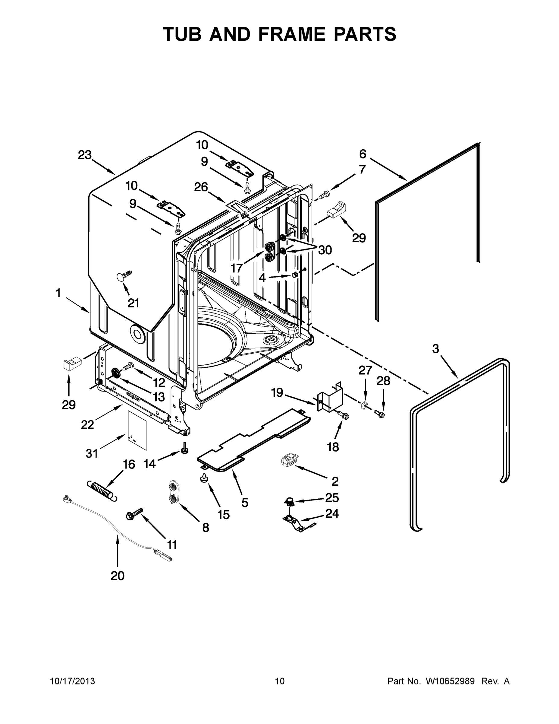 06 - TUB AND FRAME PARTS