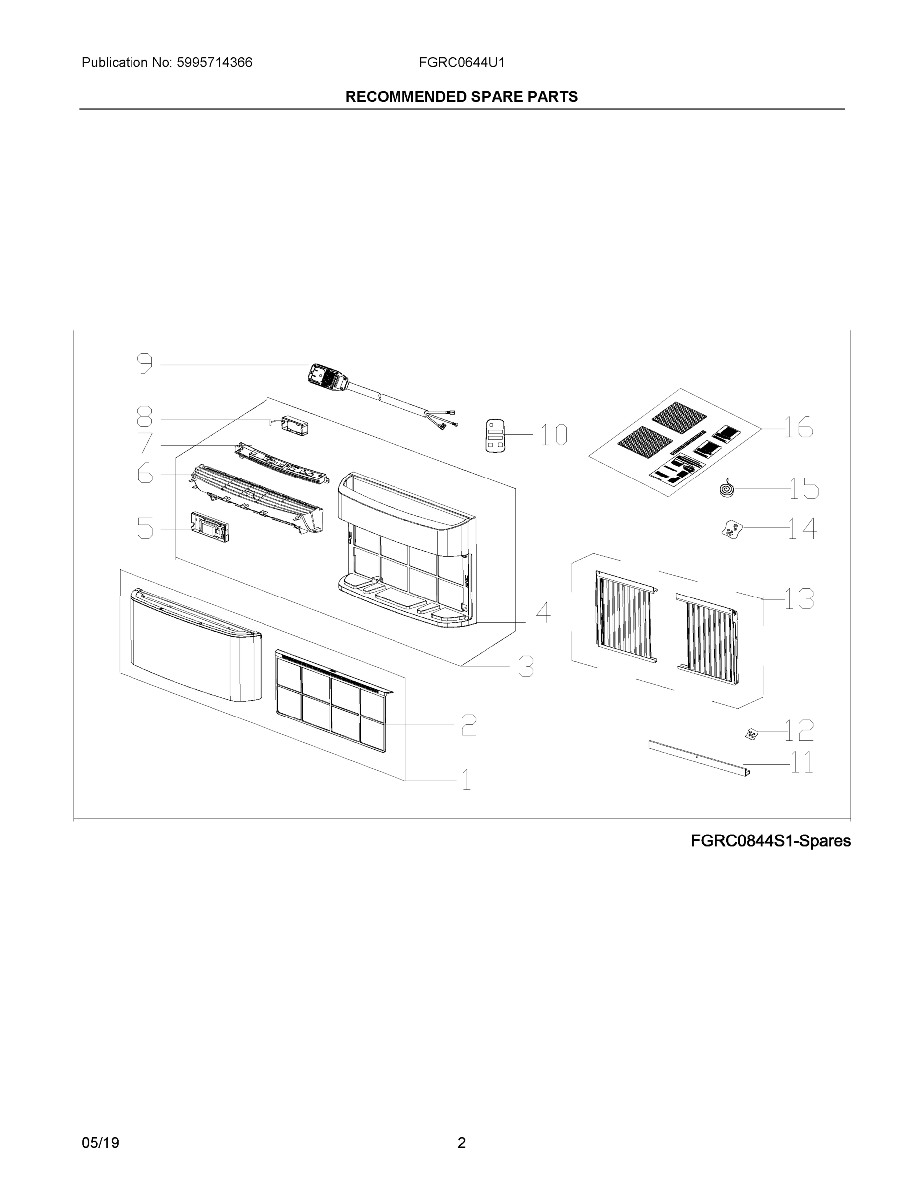 02 - RECOMMENDED SPARE PARTS