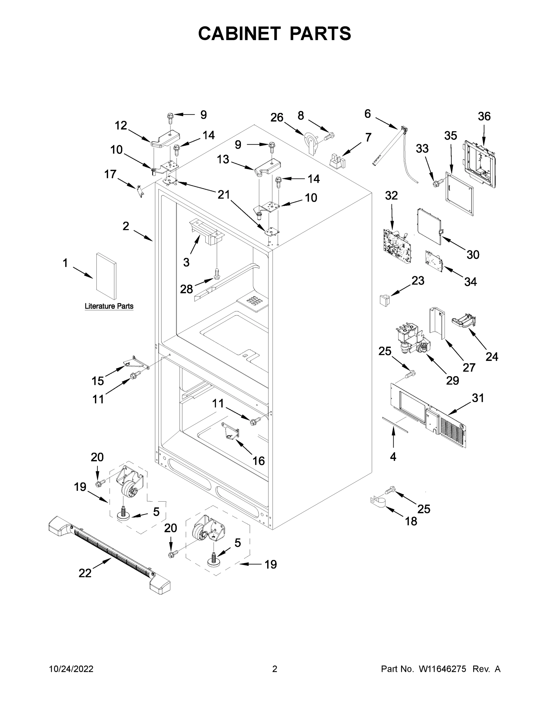02 - CABINET PARTS