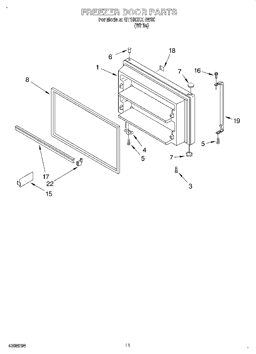 06 - FREEZER DOOR, OPTIONAL