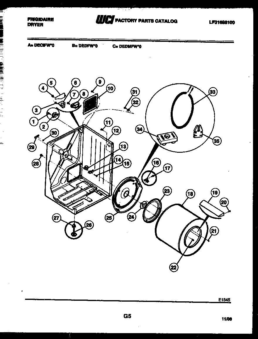 02 - CABINET AND COMPONENT PARTS