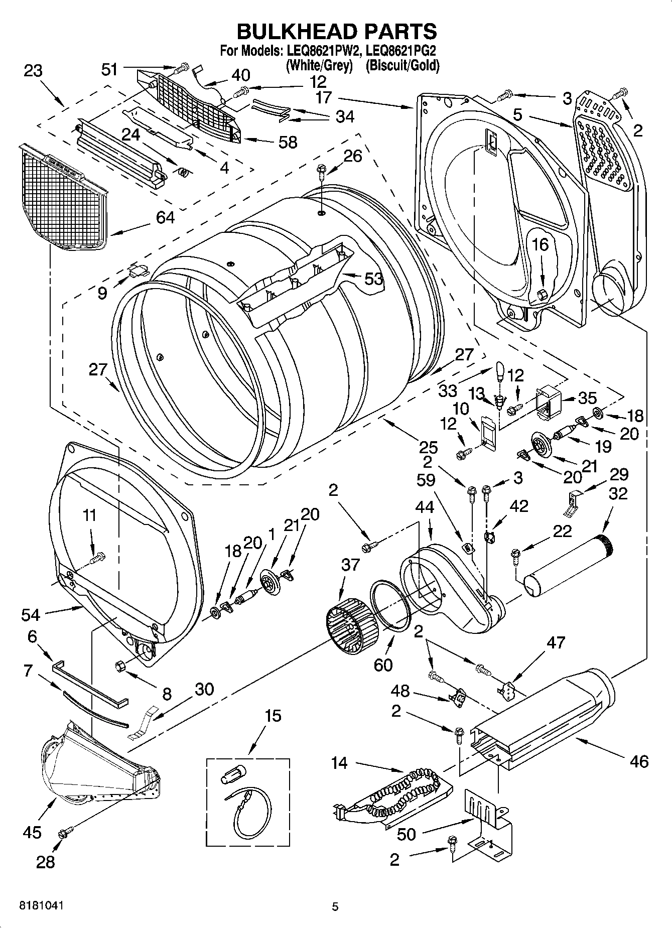 03 - BULKHEAD PARTS, OPTIONAL PARTS (NOT INCLUDED)