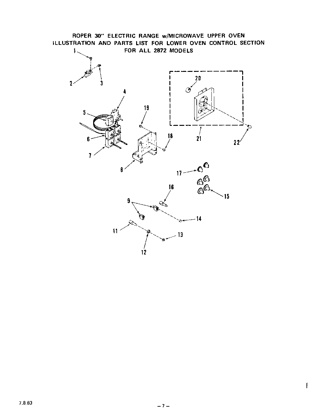 06 - LOWER OVEN CONTROL, LITERATURE