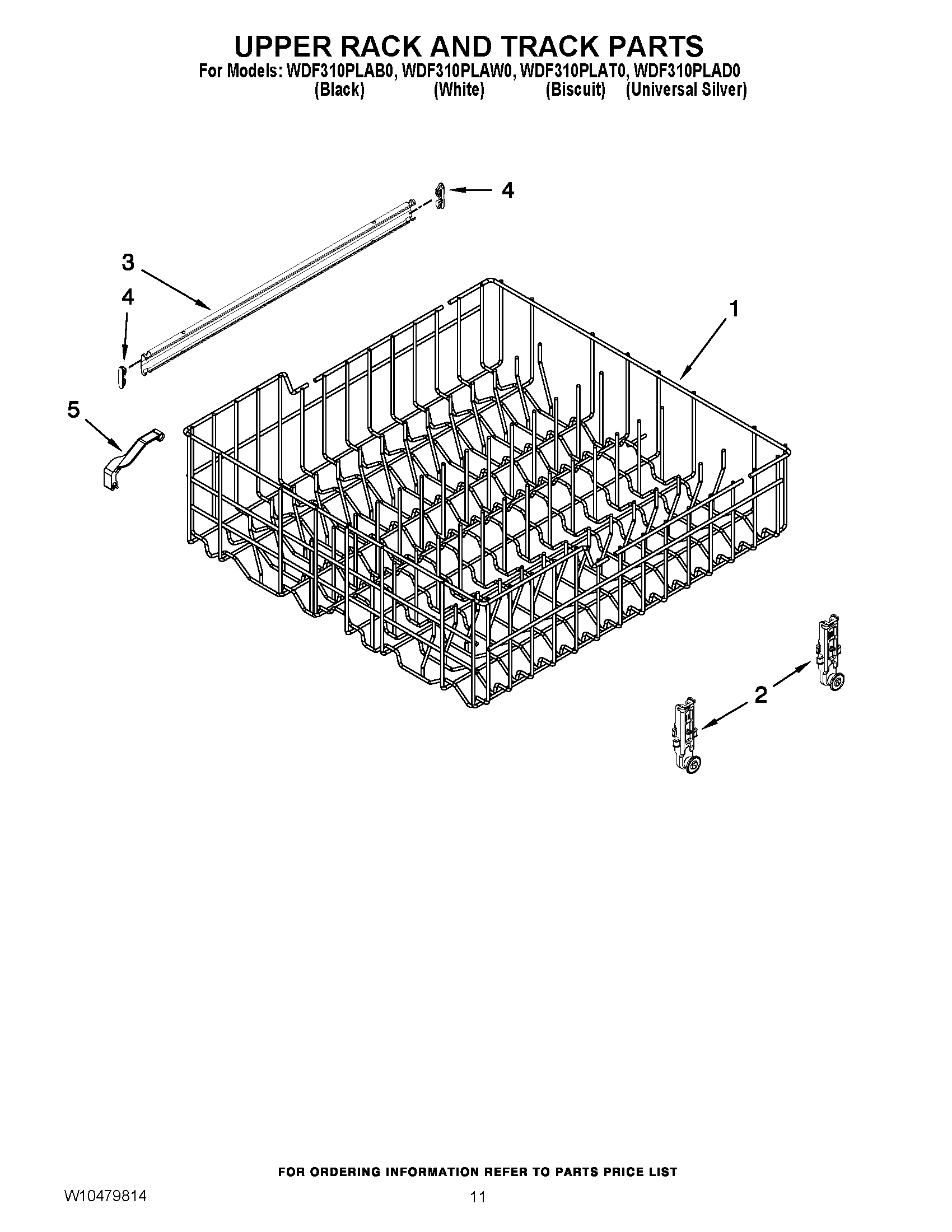 09 - UPPER RACK AND TRACK PARTS
