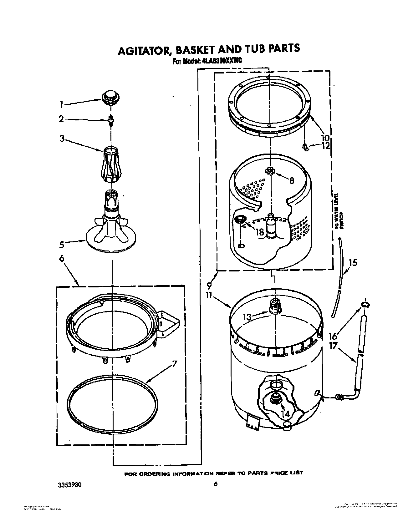 04 - AGITATOR, BASKET AND TUB