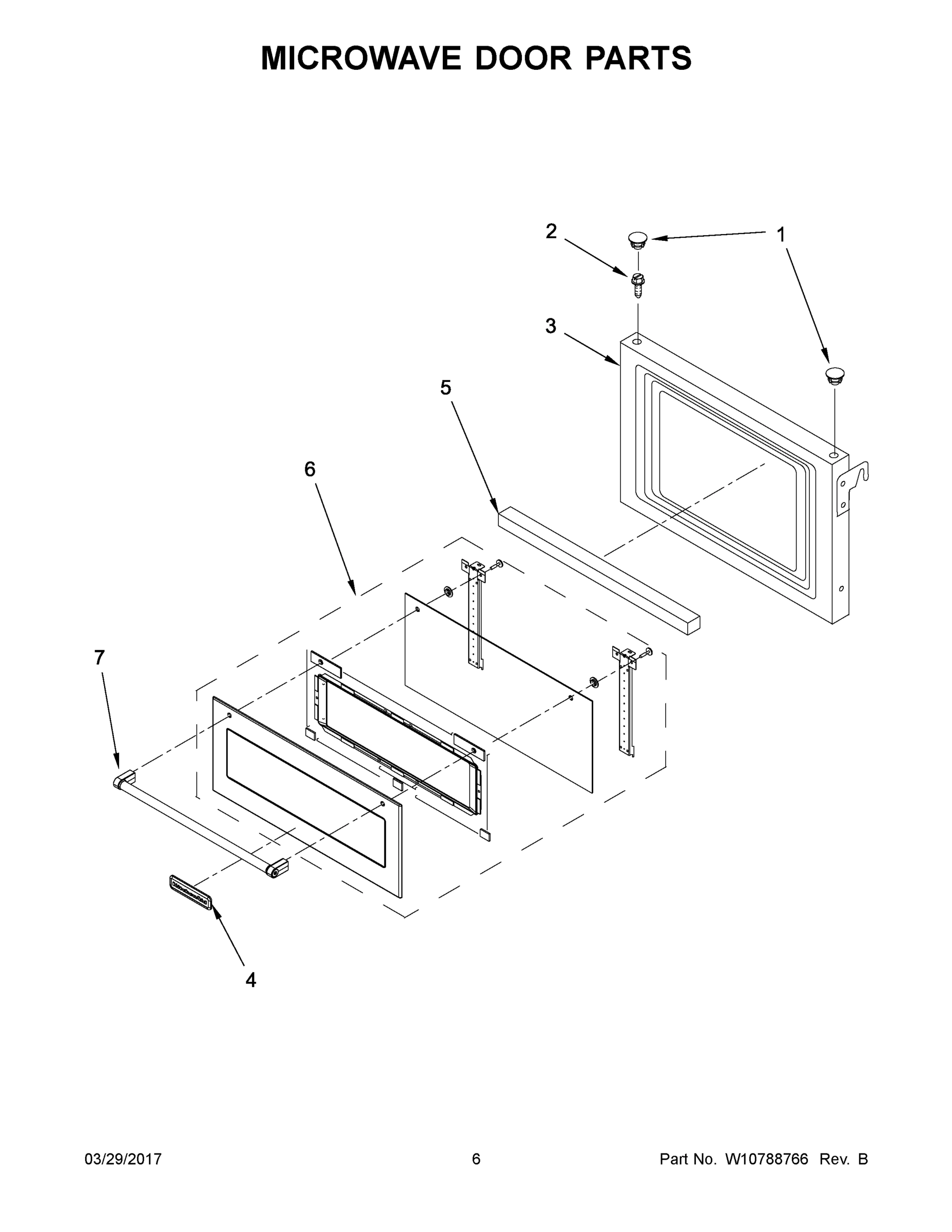 04 - MICROWAVE DOOR PARTS