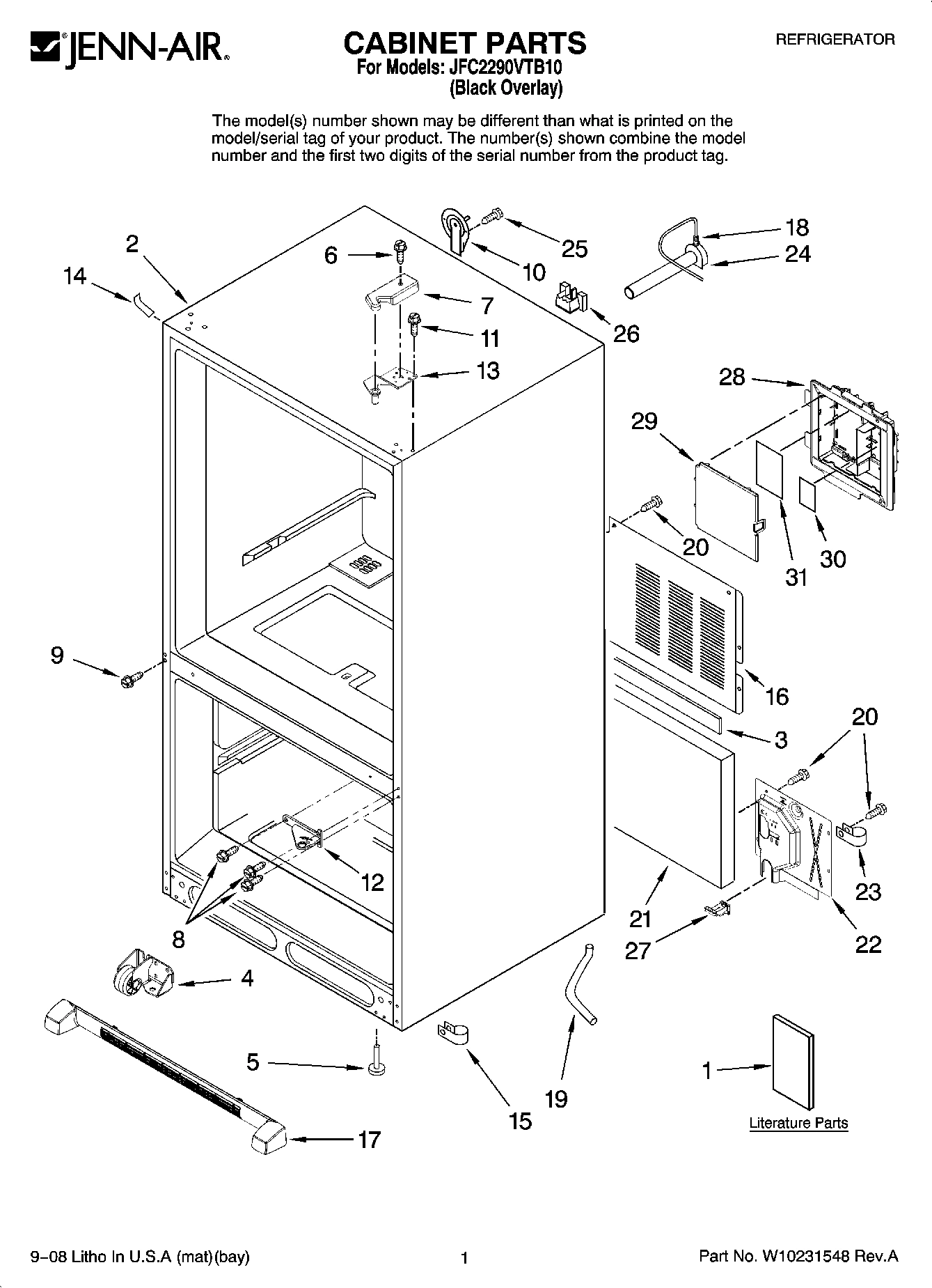 01 - CABINET PARTS