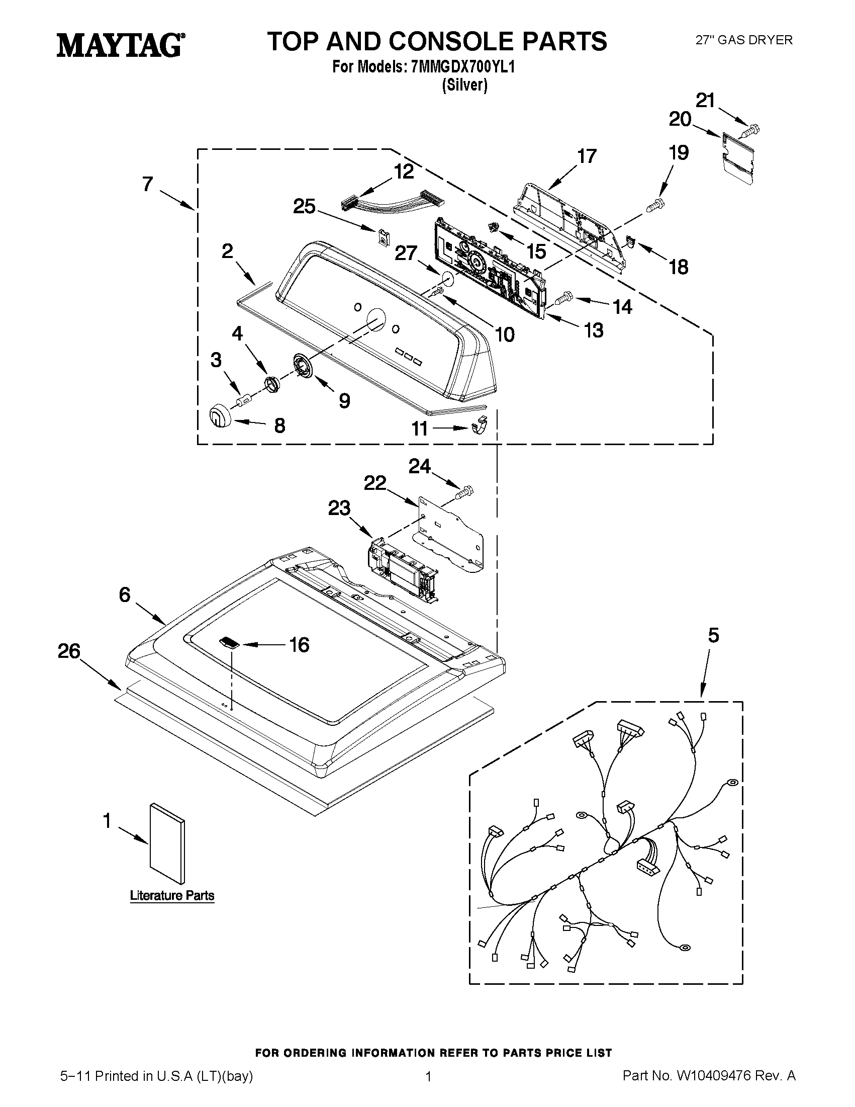 01 - TOP AND CONSOLE PARTS