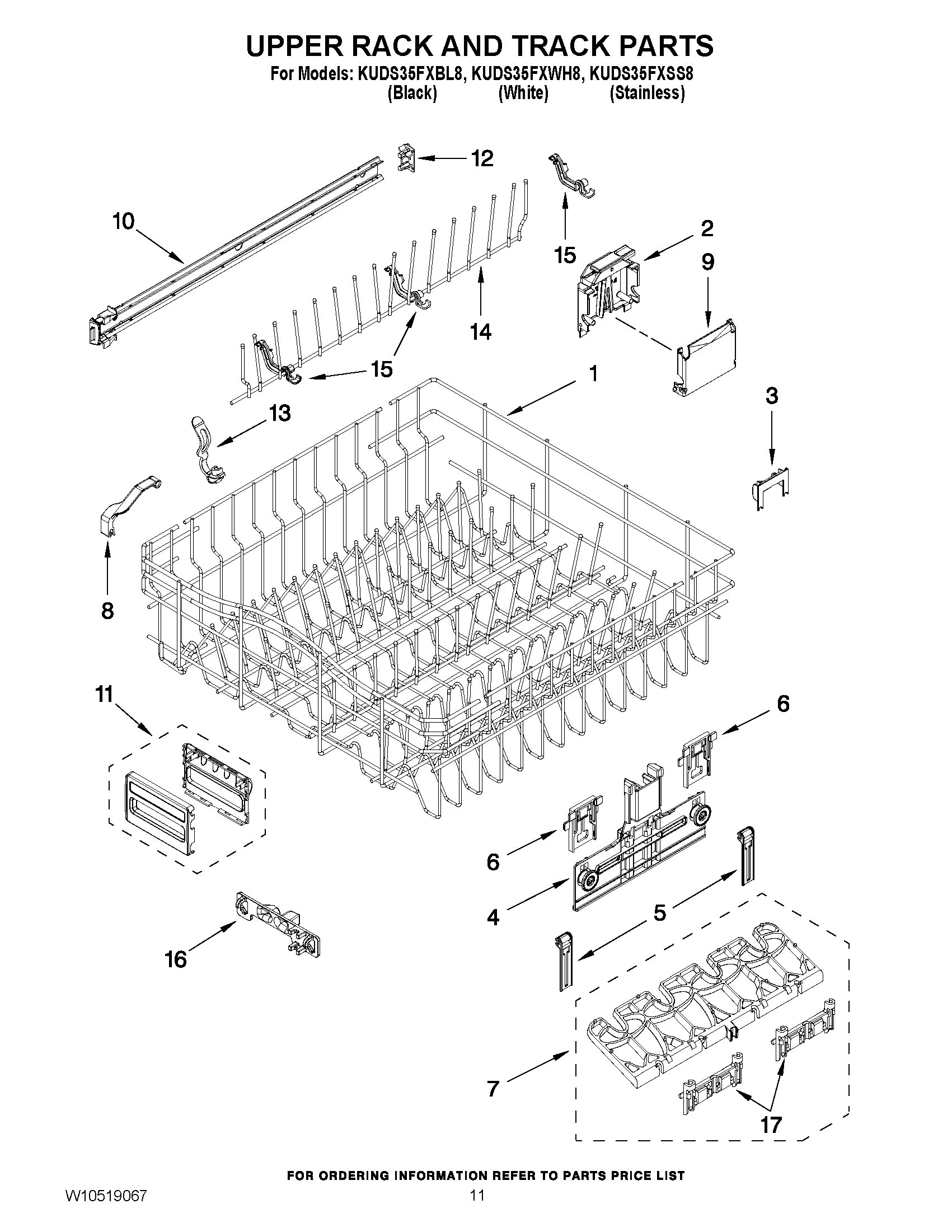 09 - UPPER RACK AND TRACK PARTS