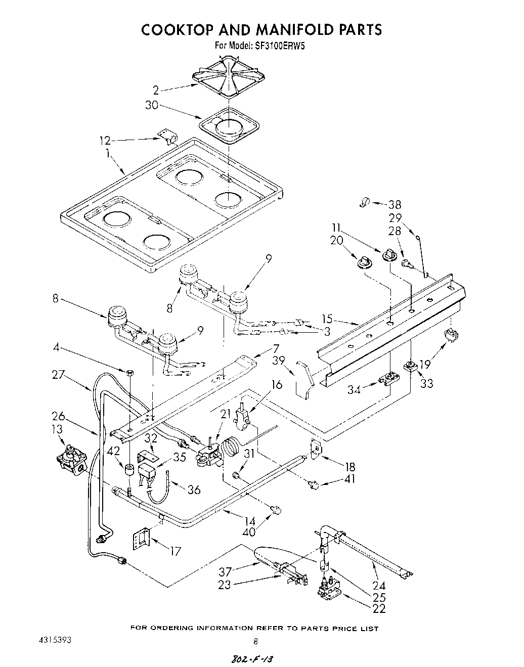 06 - COOKTOP AND MANIFOLD , LITERATURE AND OPTIONAL