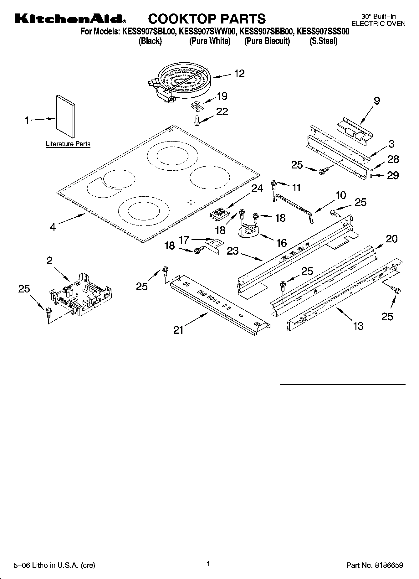 01 - COOKTOP PARTS