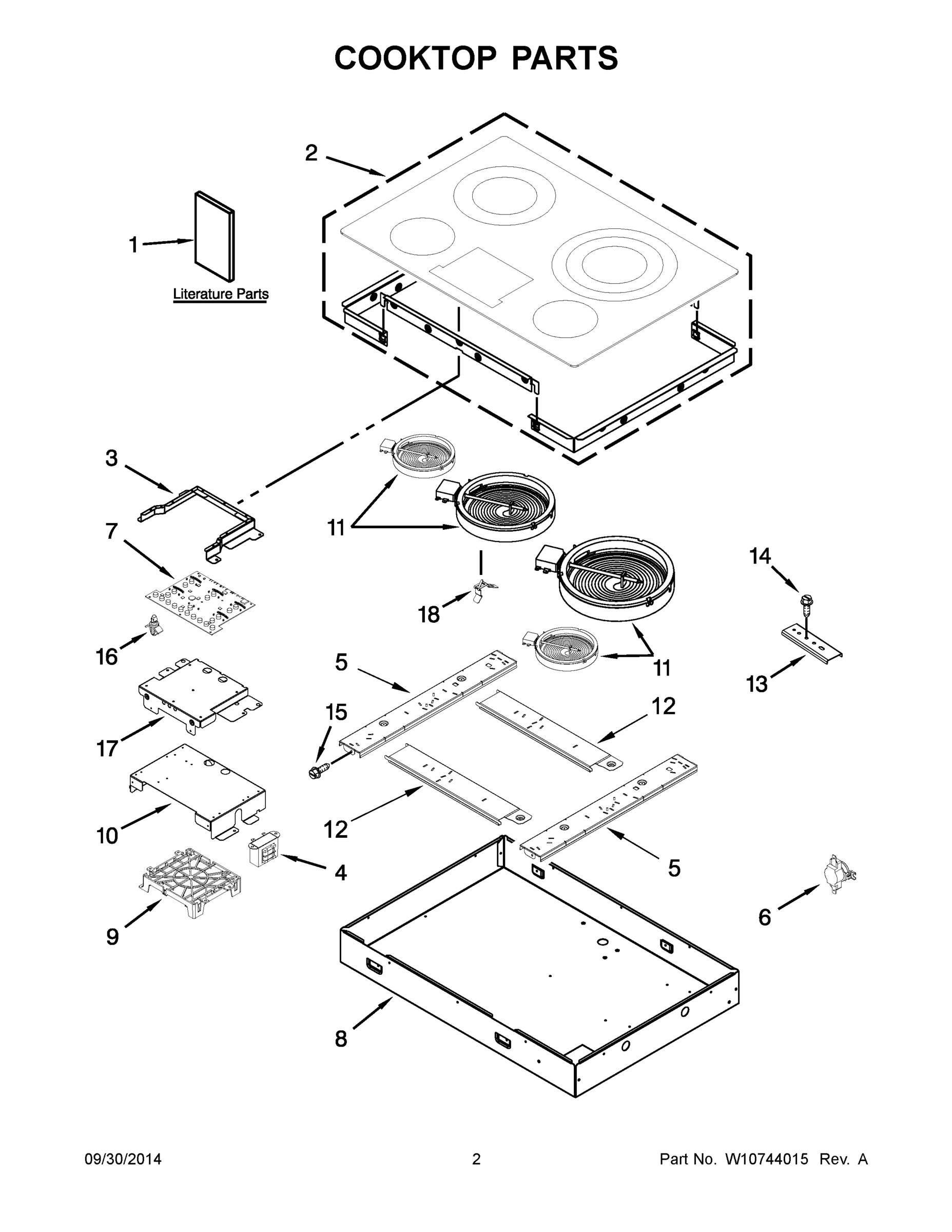 02 - COOKTOP PARTS