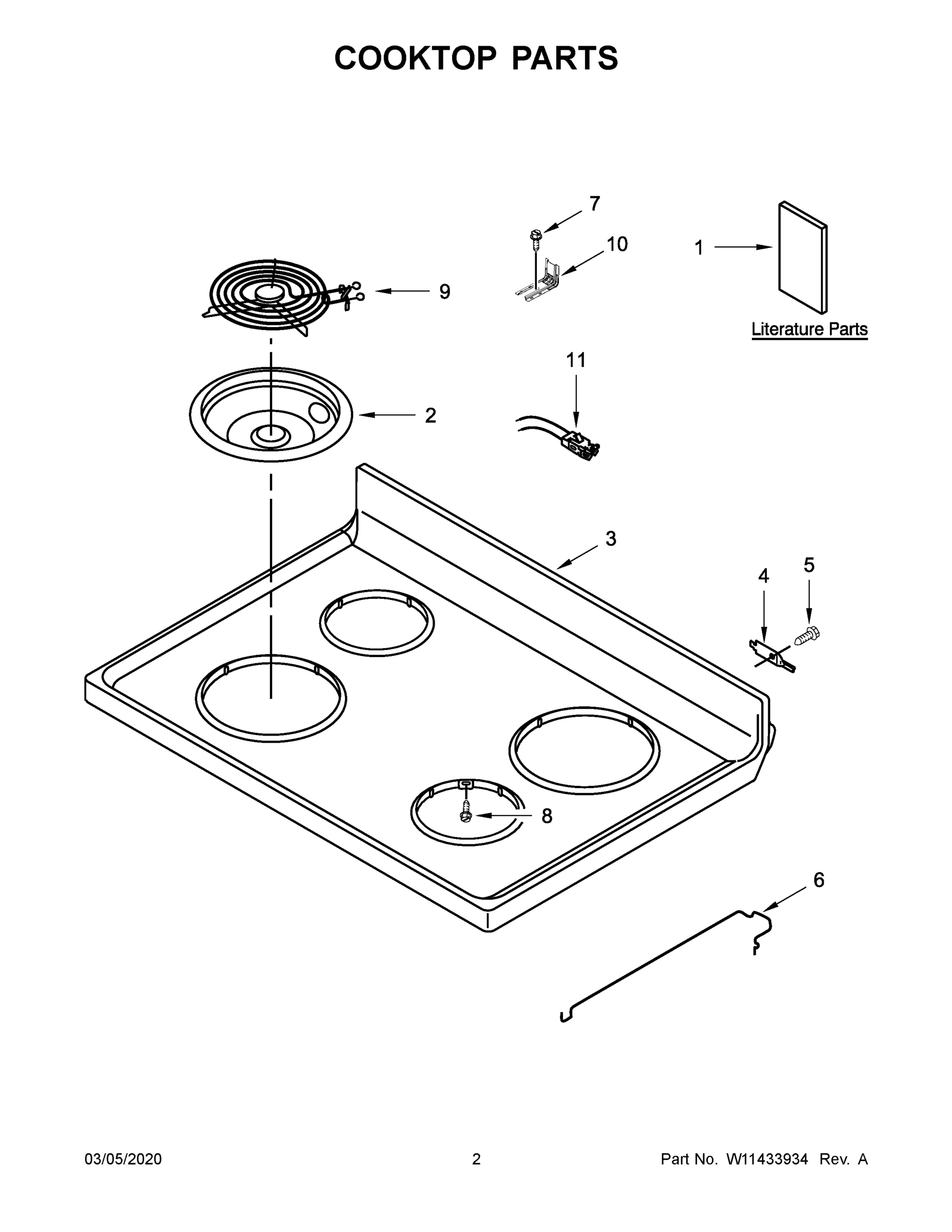 02 - COOKTOP PARTS
