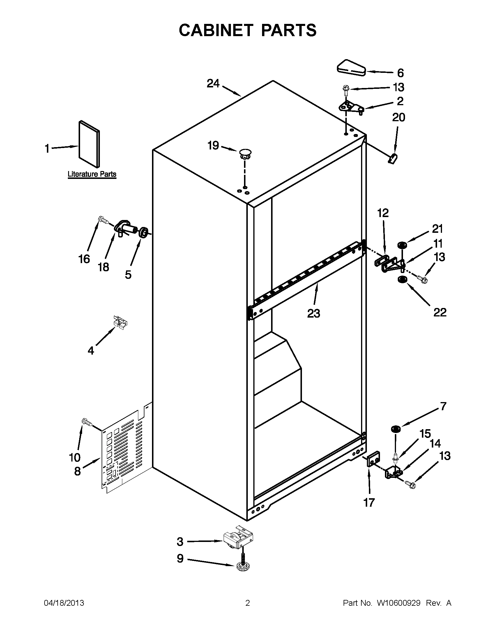 01 - CABINET PARTS