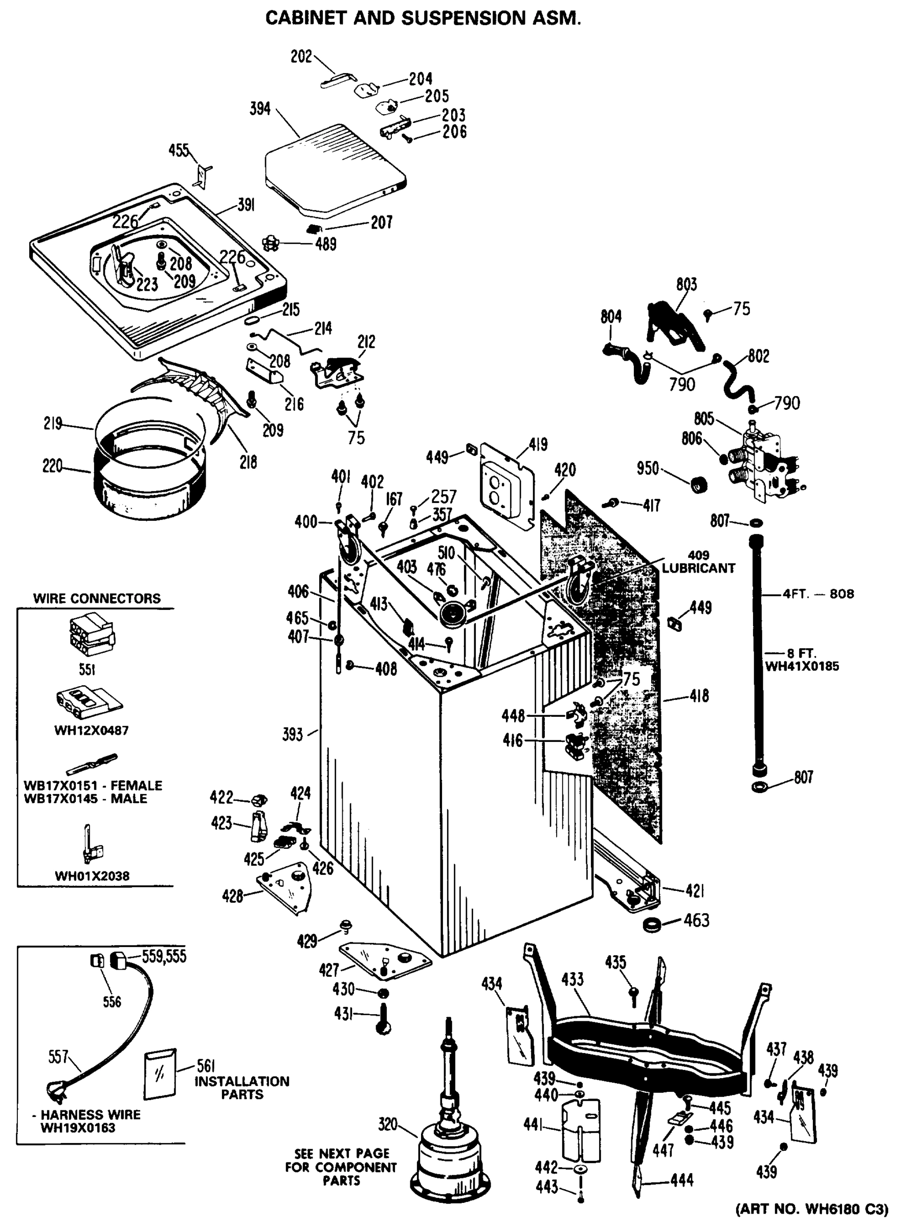 CABINET AND SUSPENSION ASM.
