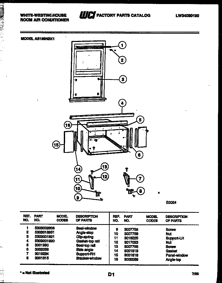 07 - CABINET AND INSTALLATION PARTS