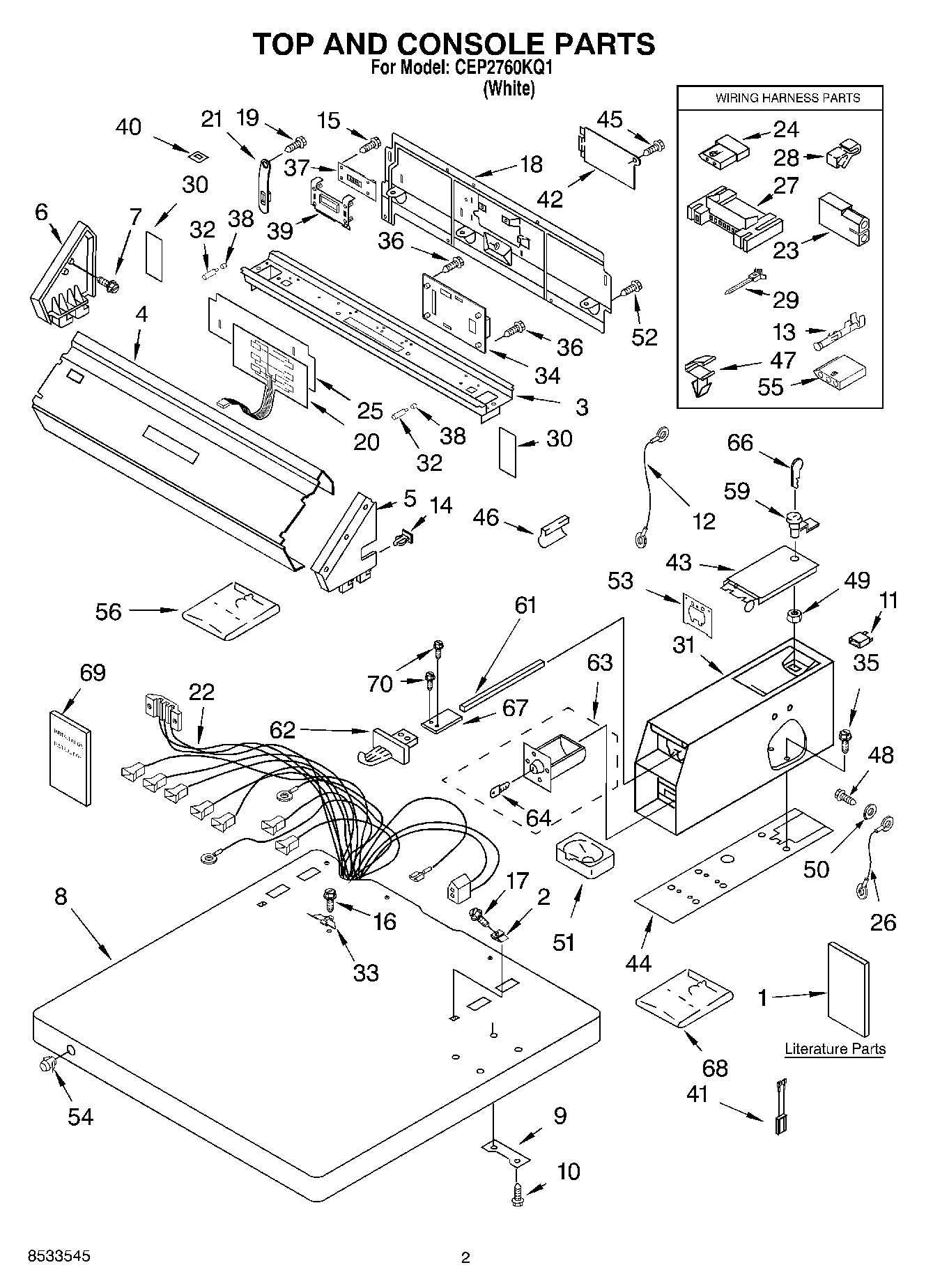 01 - TOP AND CONSOLE PARTS