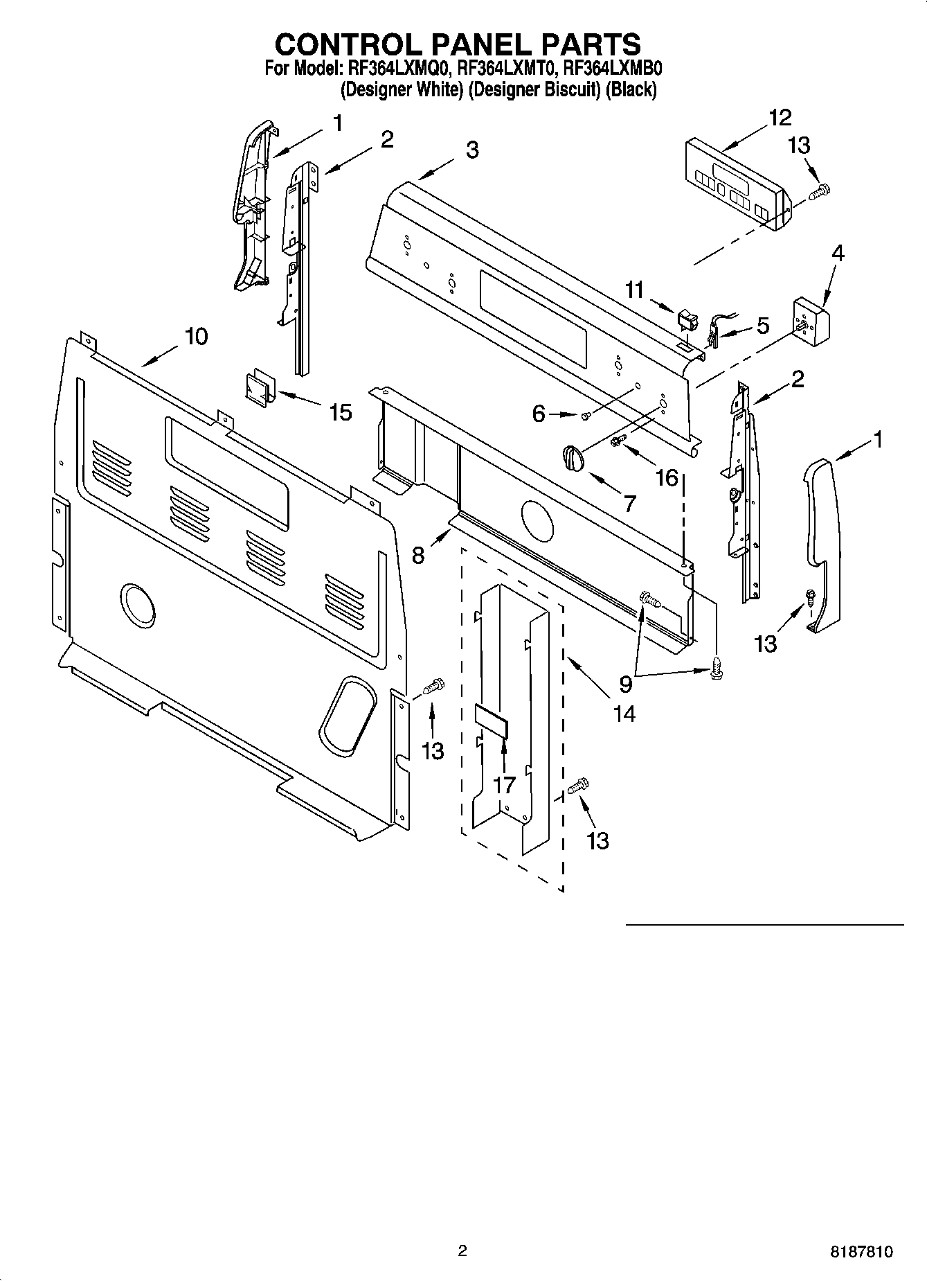 02 - CONTROL PANEL PARTS