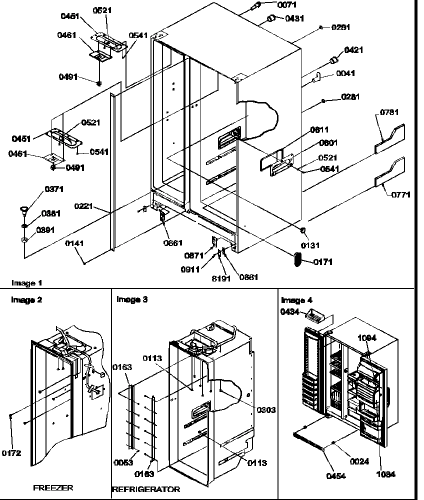 02 - CABINET PARTS & TOE GRILLE