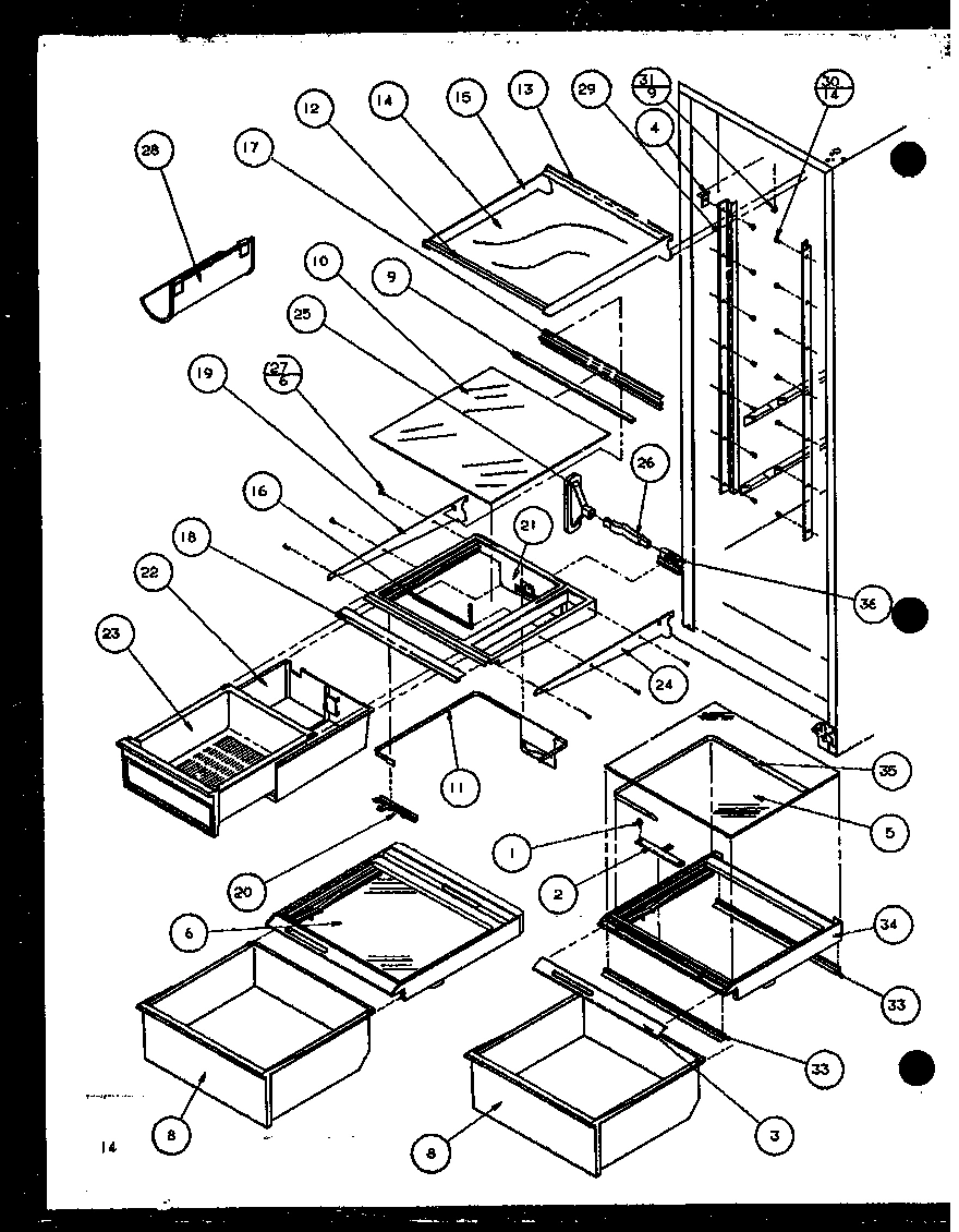 10 - REF SHELVING AND DRAWERS