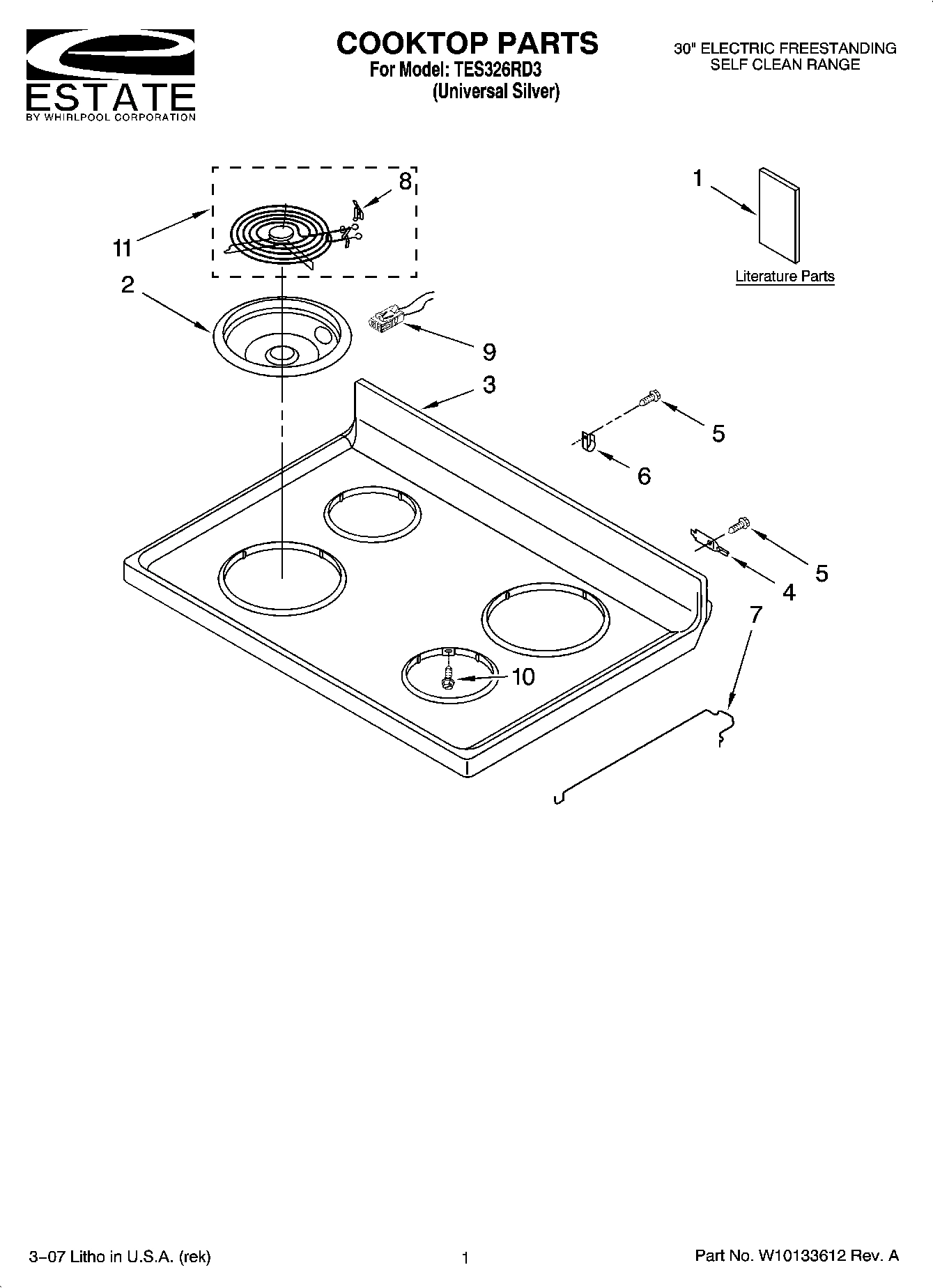 01 - COOKTOP PARTS