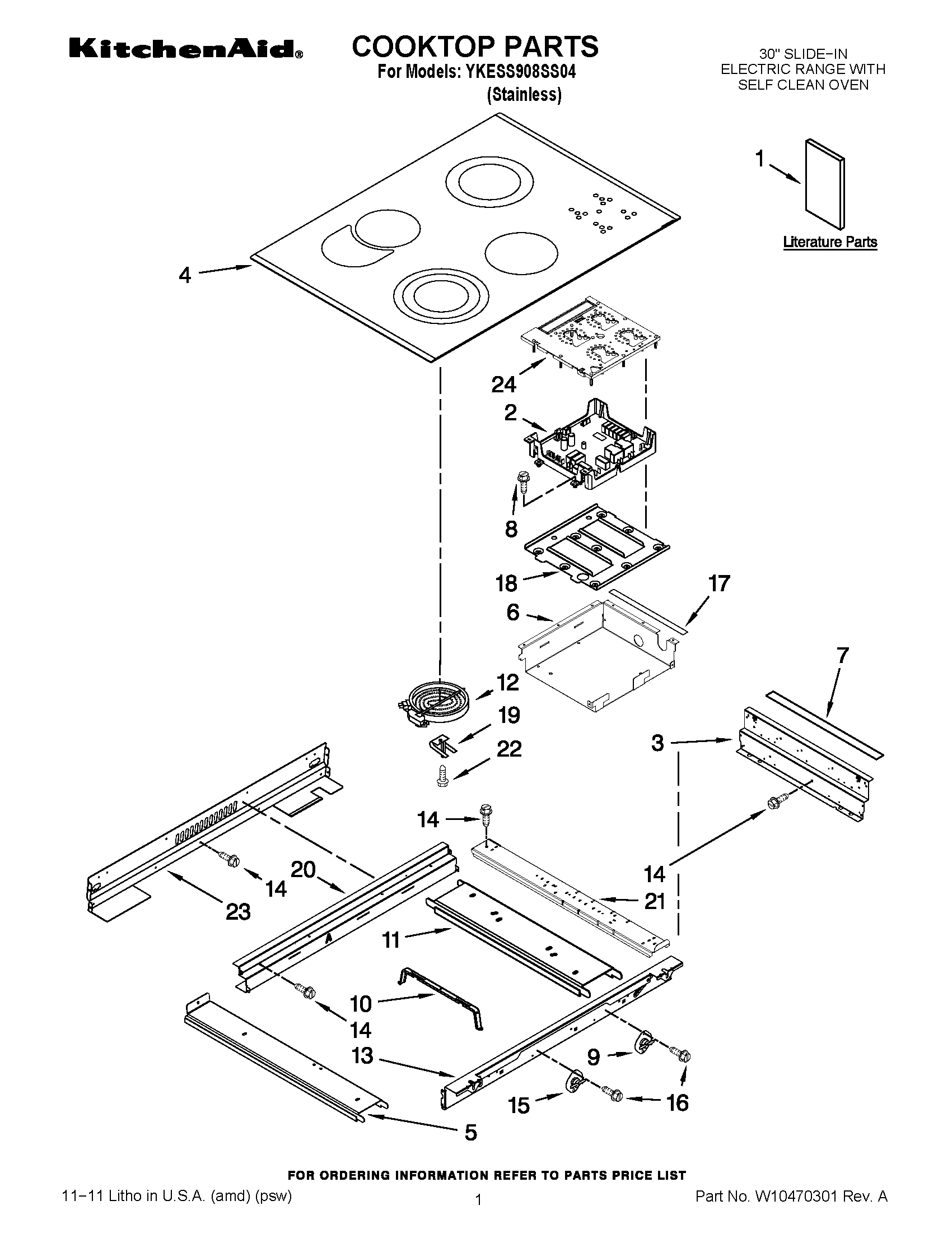 01 - COOKTOP PARTS