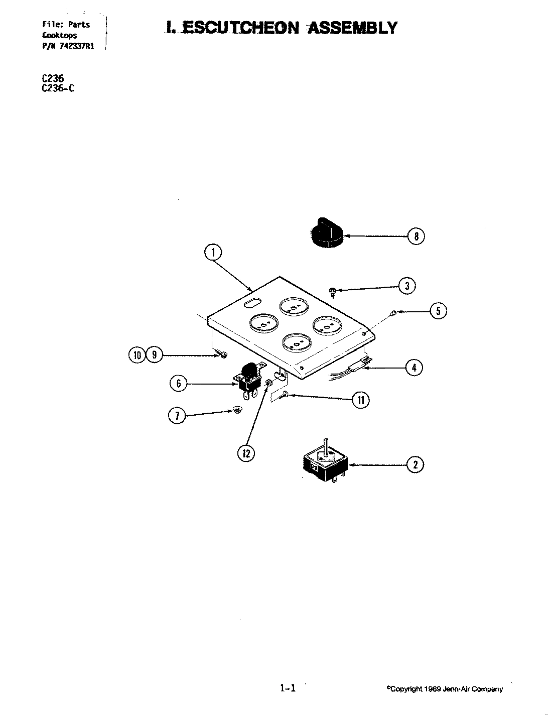 03 - ESCUTCHEON ASSEMBLY