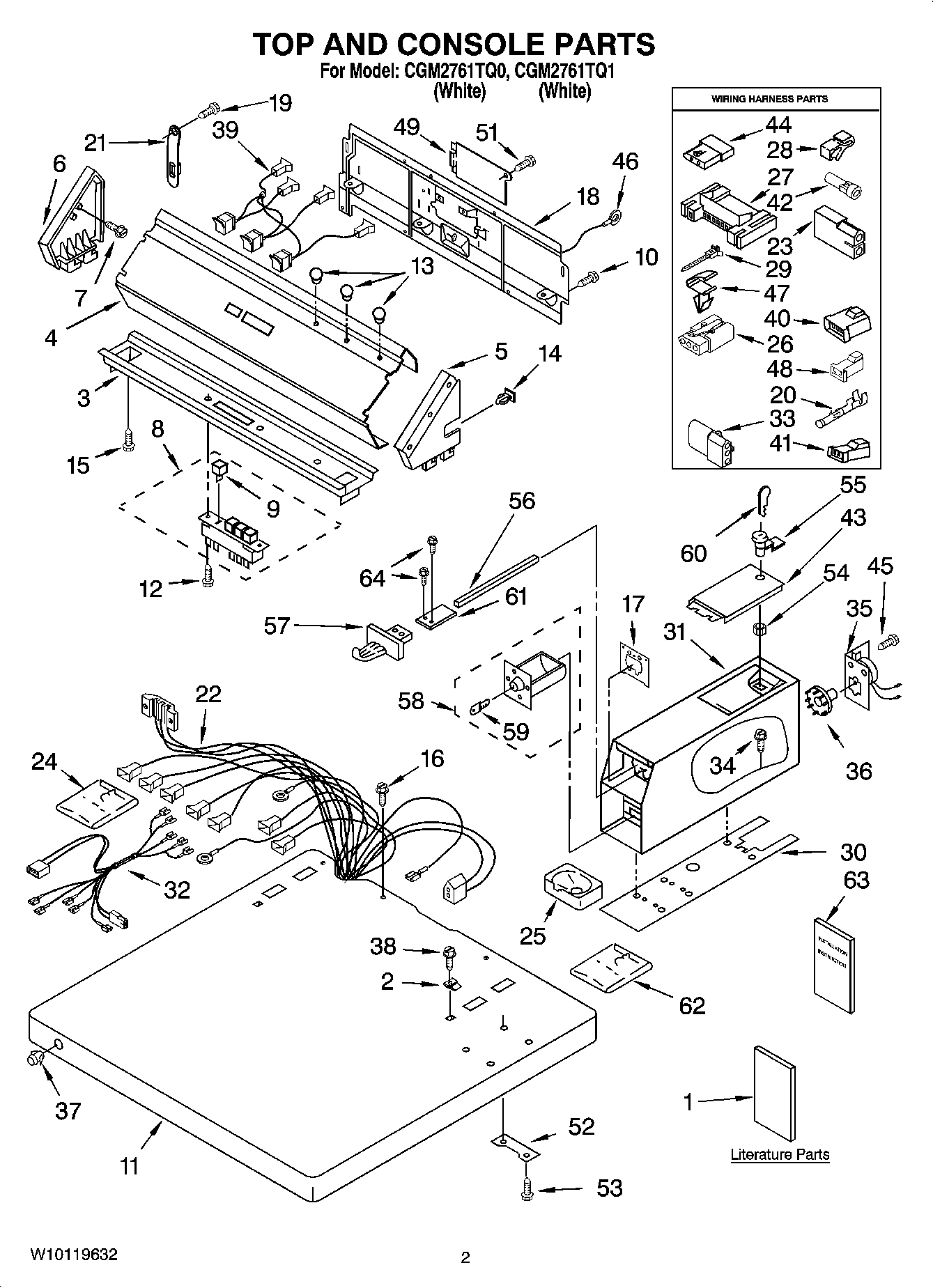 01 - TOP AND CONSOLE PARTS